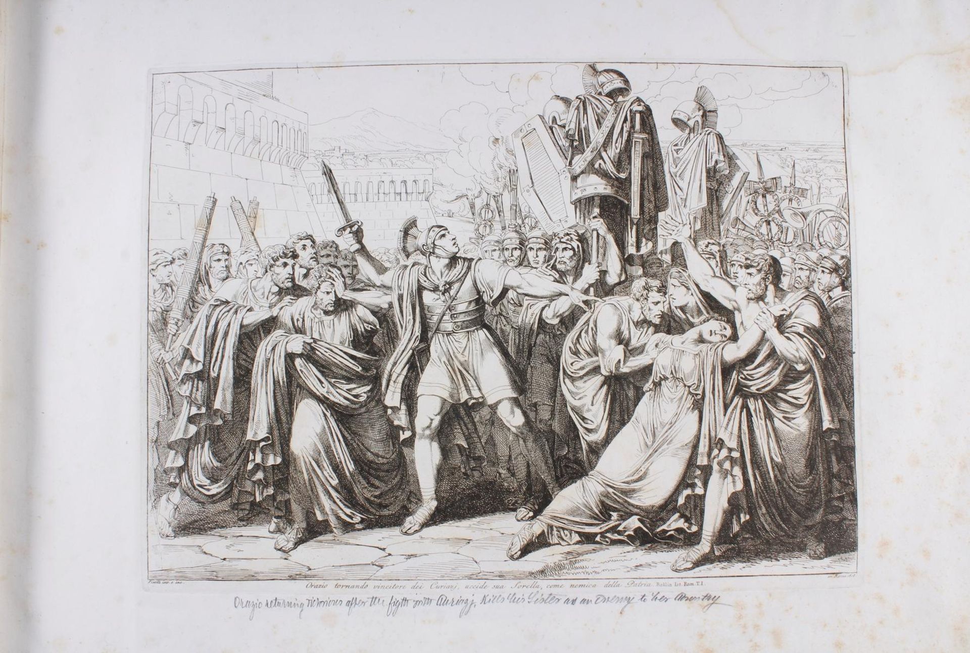 Album mit 97 Kupfertafeln, Istoria Romana von Bartolomeo Pinelli - Bild 7 aus 23