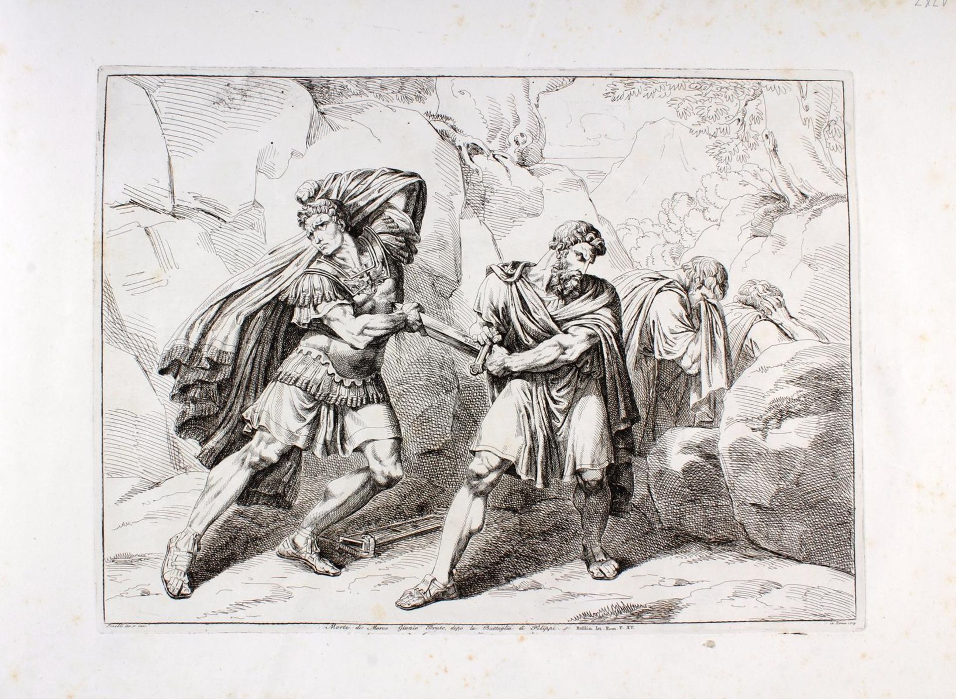 Album mit 97 Kupfertafeln, Istoria Romana von Bartolomeo Pinelli - Bild 18 aus 23