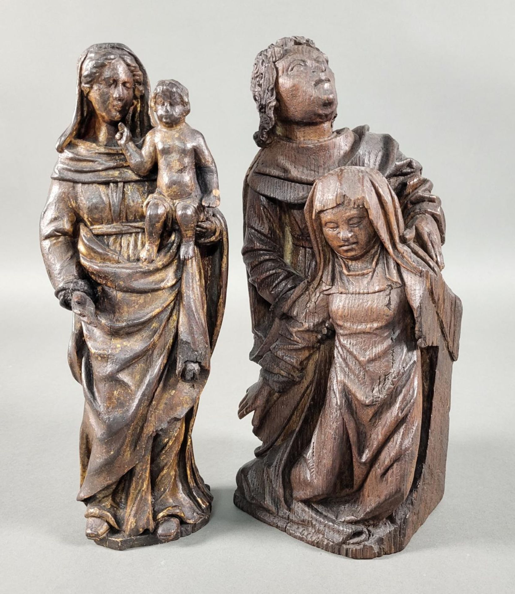 2 Heiligenfiguren 18./19. Jahrhundert