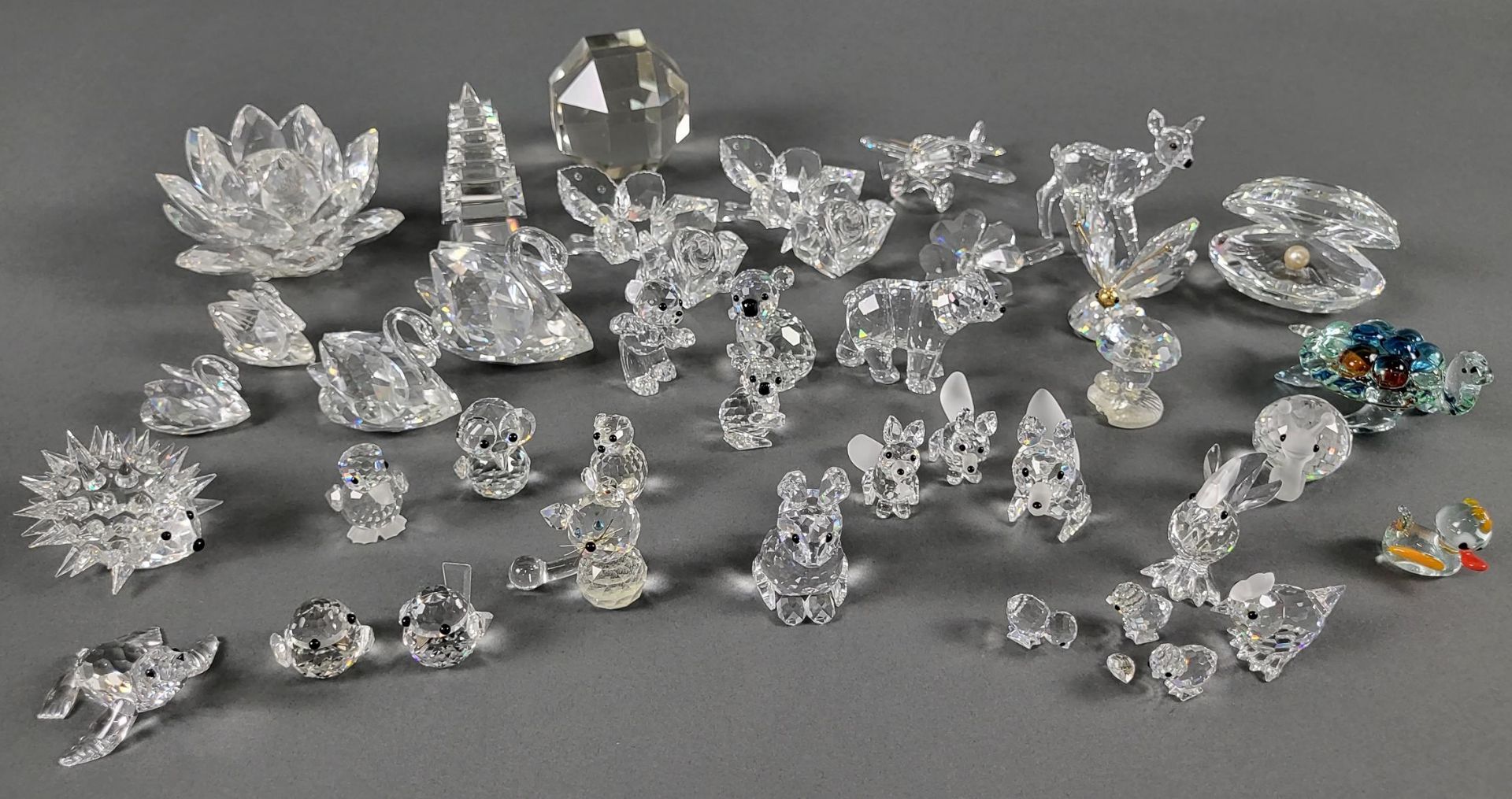 Sammlung Swarovski Kristalle, 39 Stück