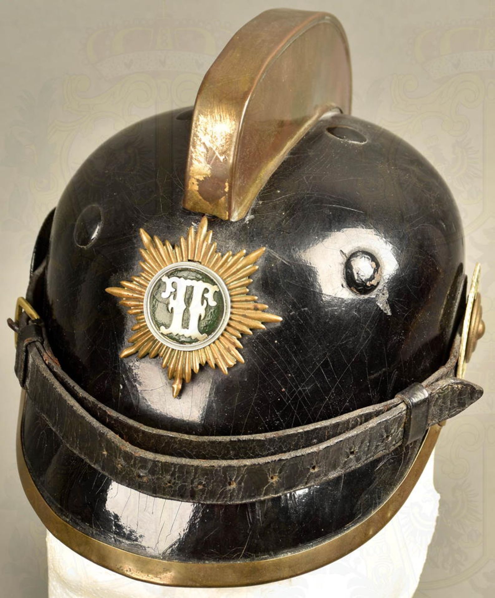 FEUERWEHRHELM KÖNIGREICH SACHSEN UM 1910 - Bild 2 aus 10