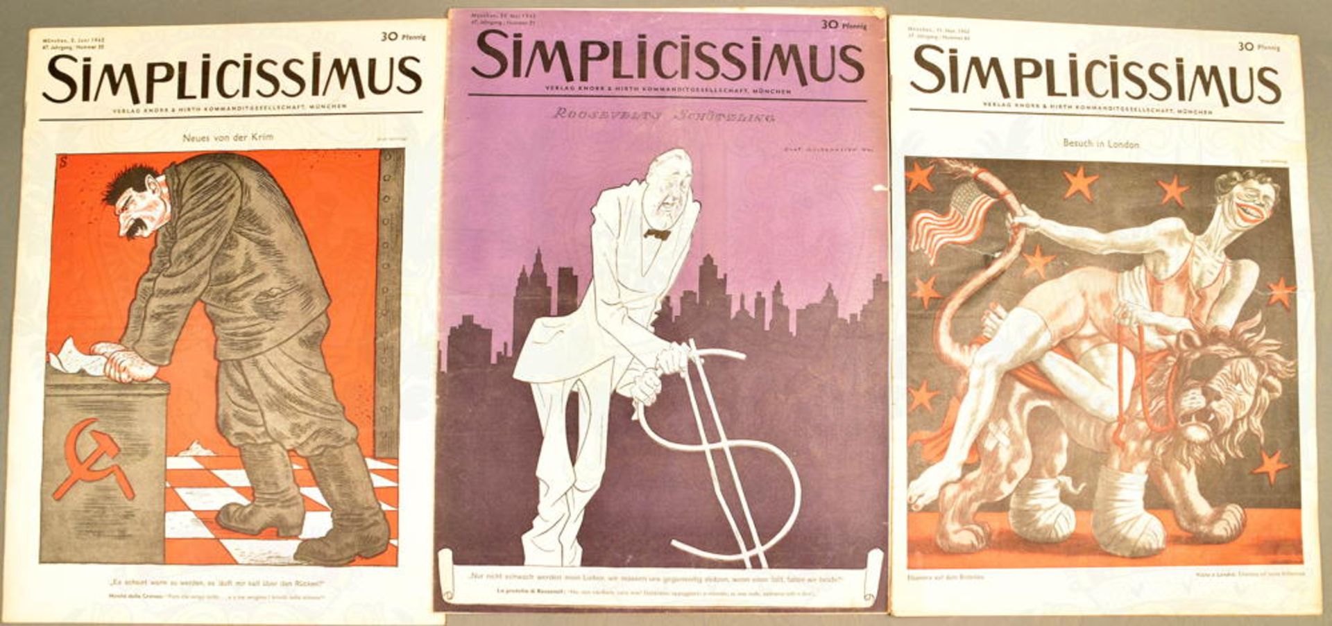 21 AUSGABEN SIMPLICISSIMUS 1942