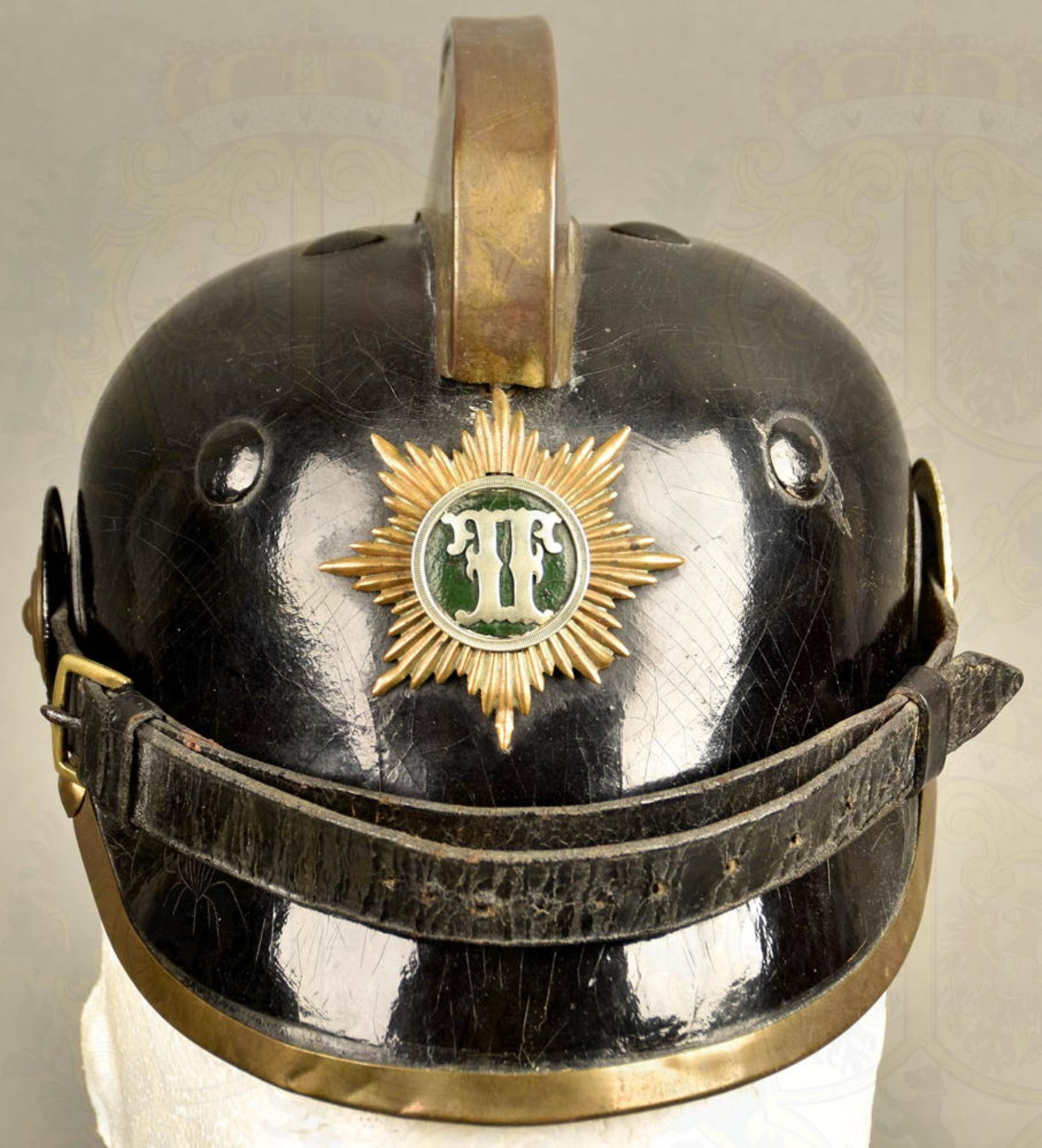 FEUERWEHRHELM KÖNIGREICH SACHSEN UM 1910 - Bild 4 aus 10