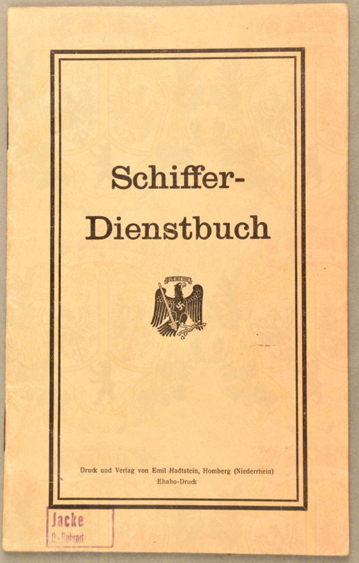 SCHIFFER-DIENSTBUCH 1934 - Bild 2 aus 4