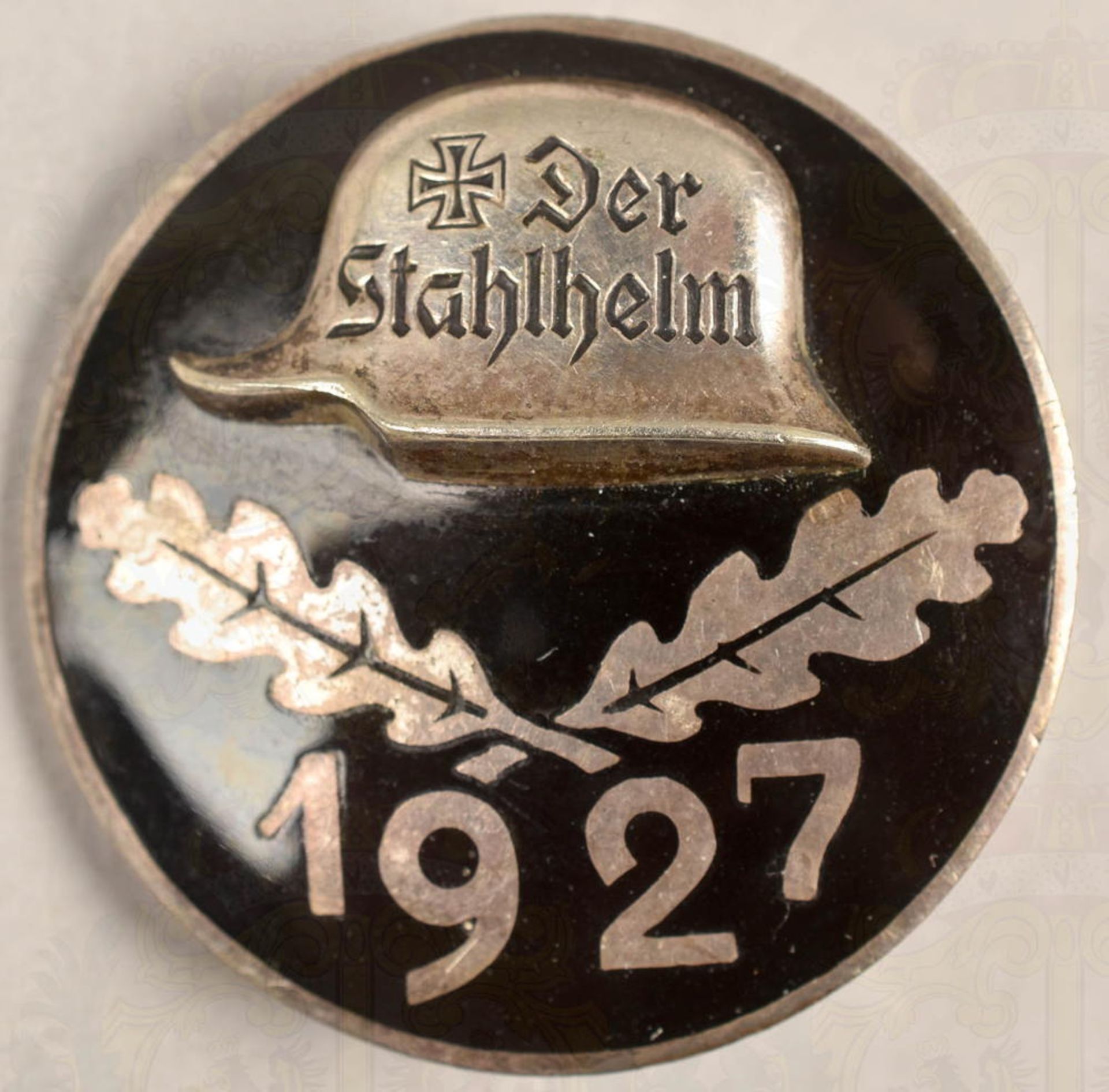 STAHLHELM-EINTRITTSABZEICHEN 1927