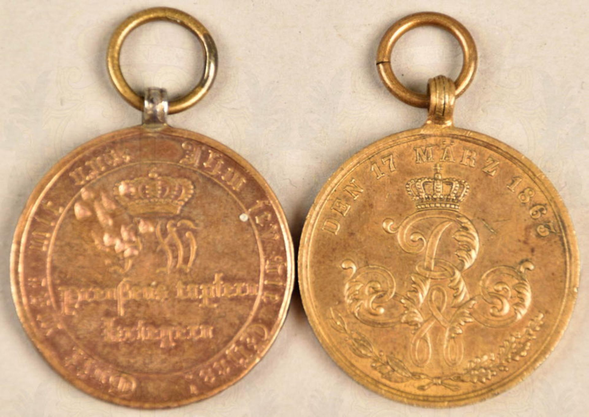 2 KRIEGSDENKMÜNZEN 1813/13 UND 1813-1863 - Bild 2 aus 2