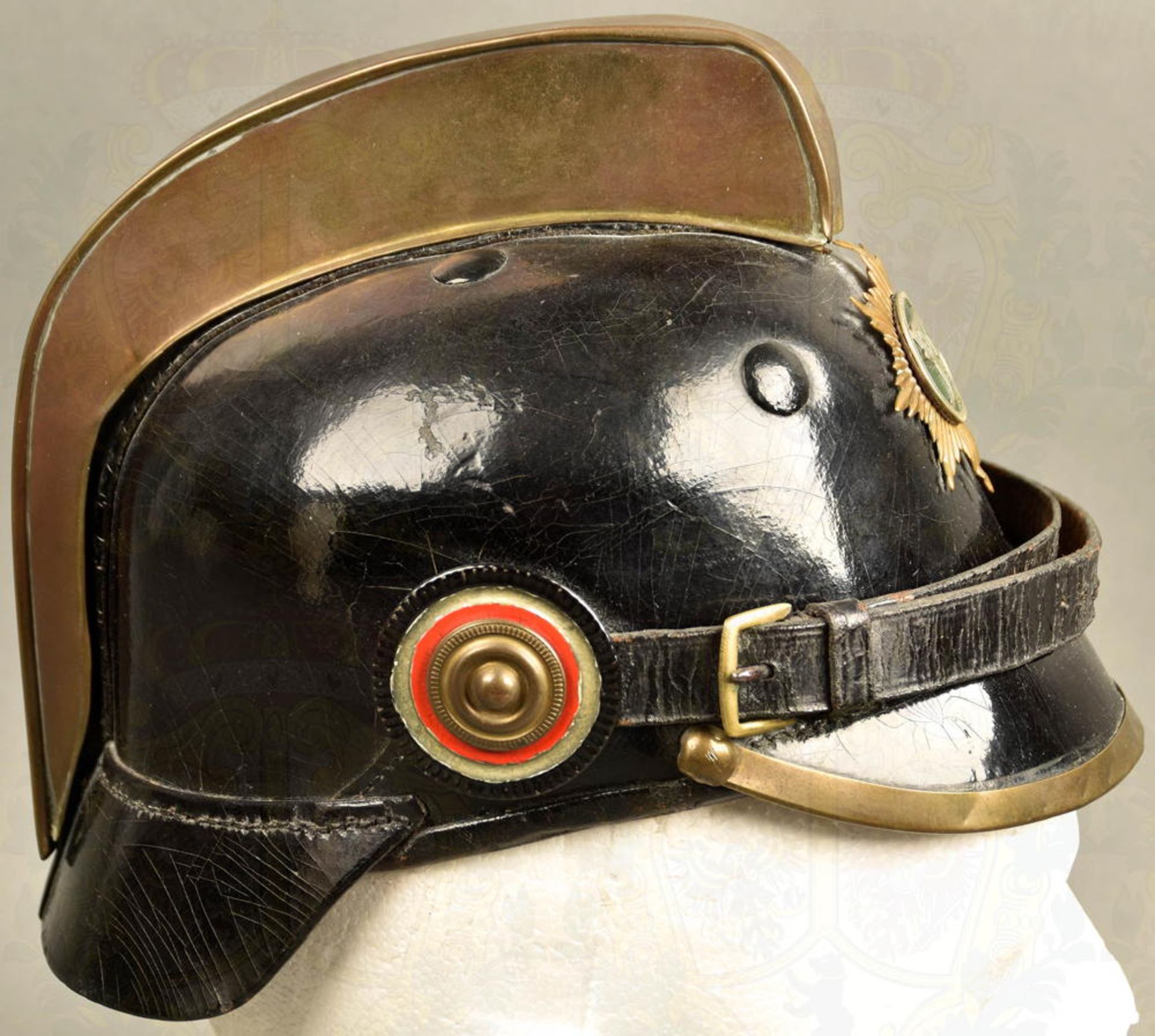 FEUERWEHRHELM KÖNIGREICH SACHSEN UM 1910 - Bild 6 aus 10