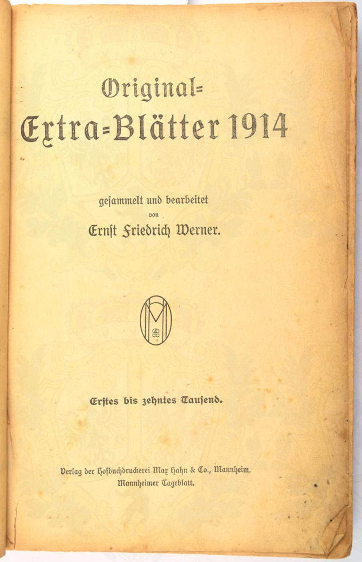 ORIGINAL EtrueTRA-BLÄTTER 1914 - Bild 2 aus 2