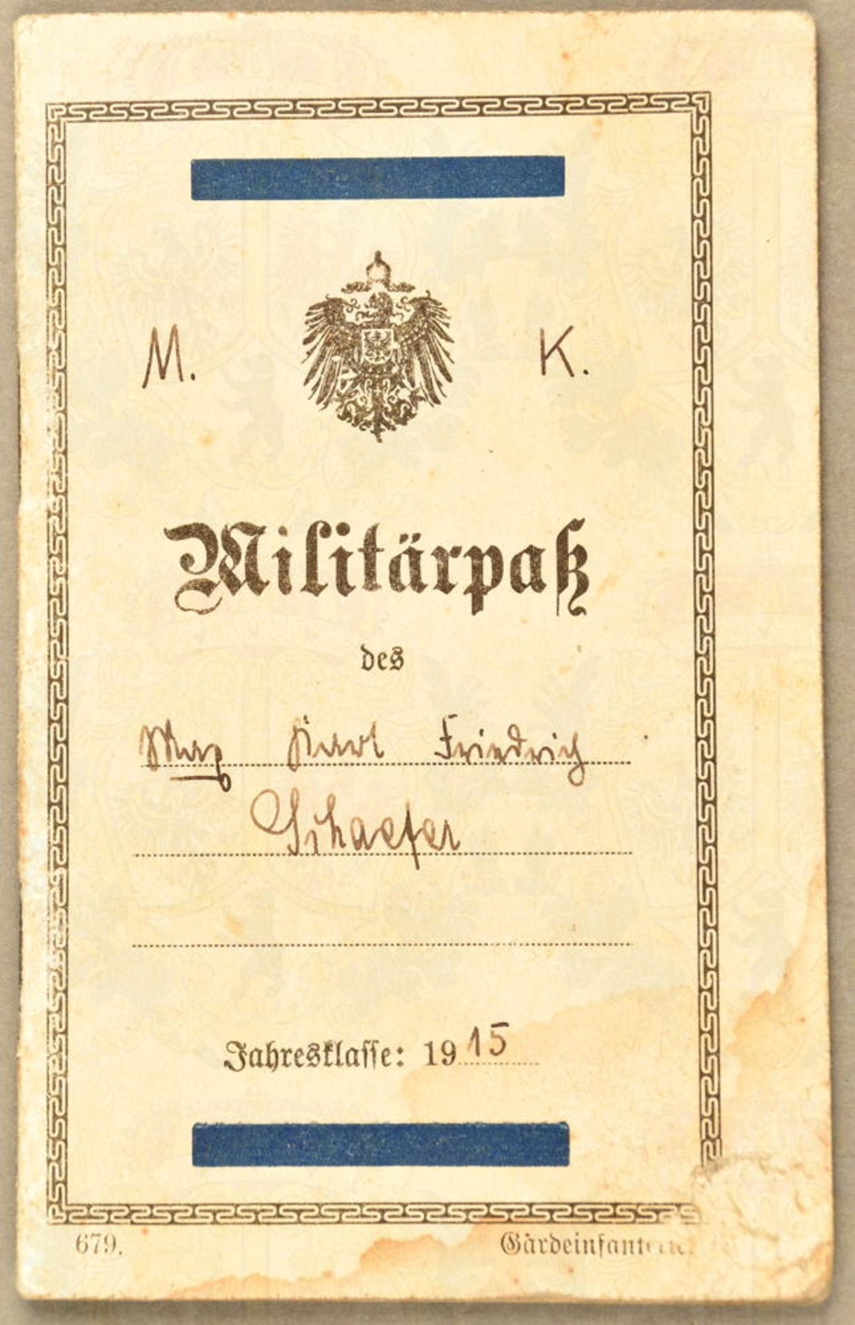MILITÄRPASS MG-SCHÜTZE - Image 2 of 4