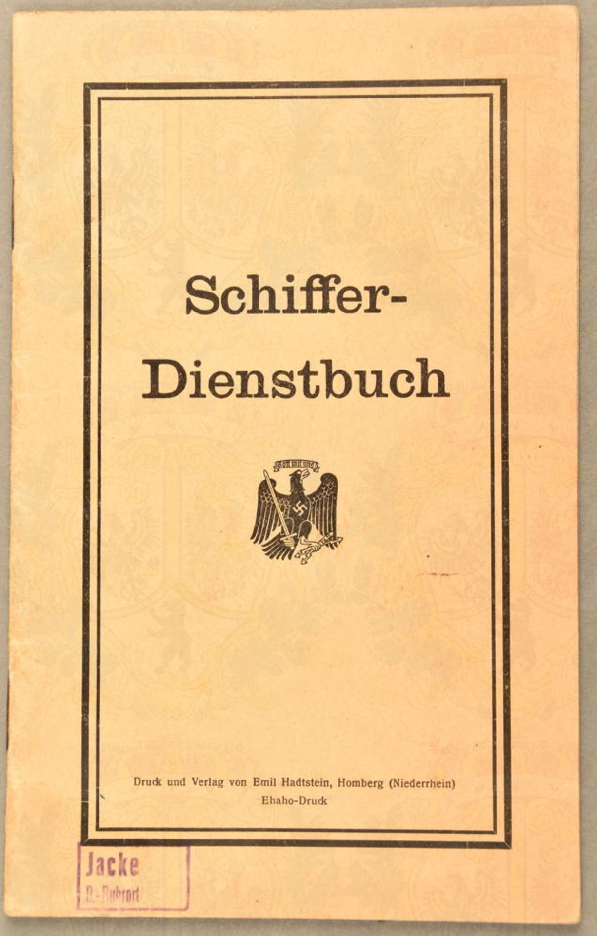 SCHIFFER-DIENSTBUCH 1934