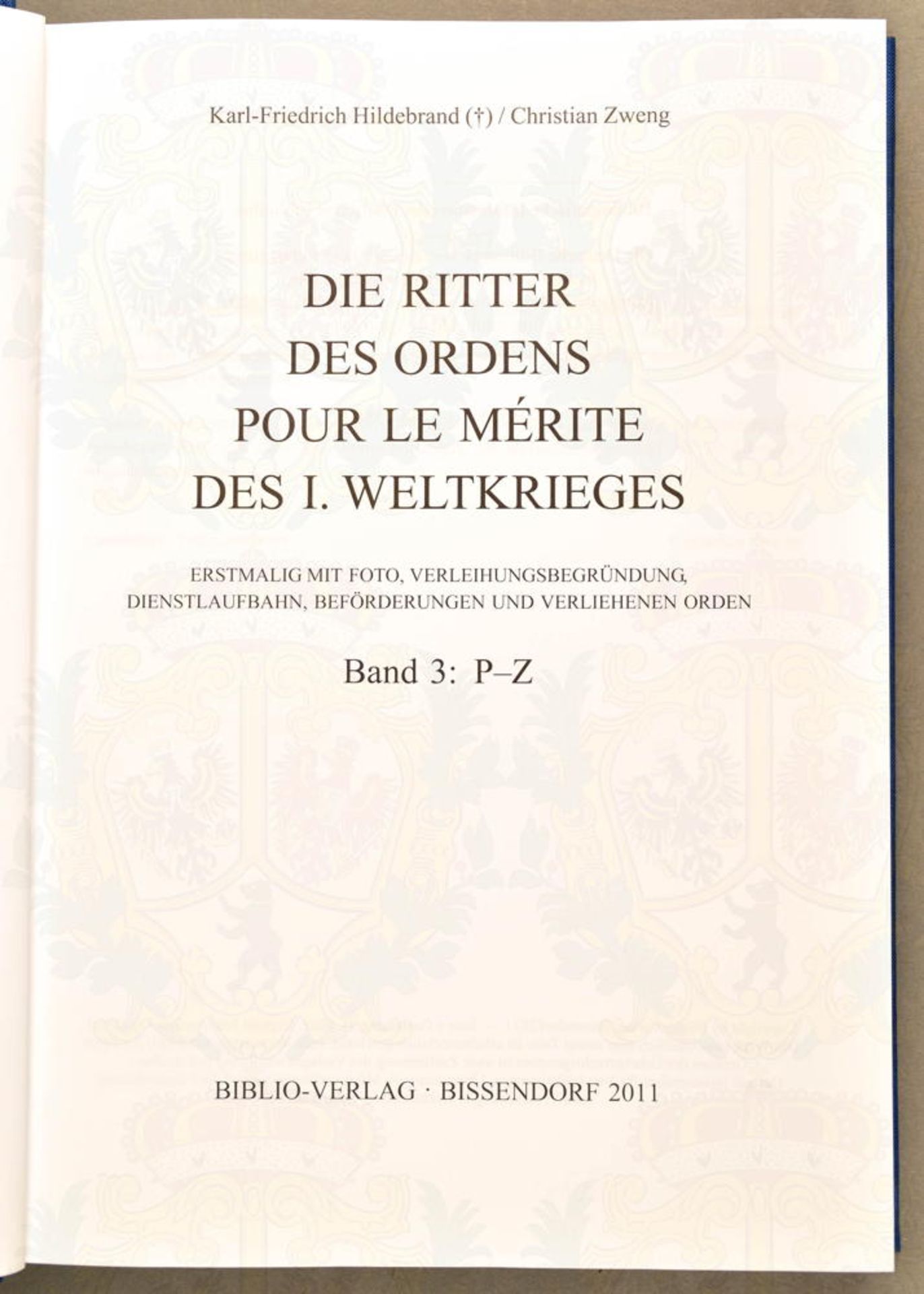 DIE RITTER DES ORDENS POUR LE MERITE - Bild 2 aus 2