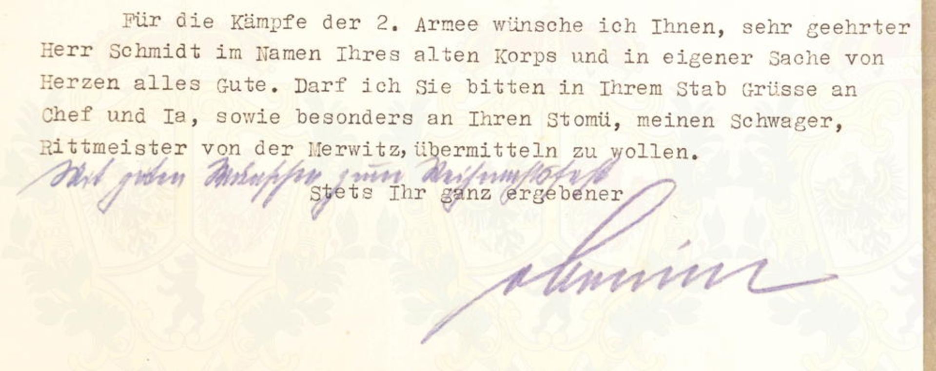 VON ARNIM, HANS-JÜRGEN - Bild 2 aus 2