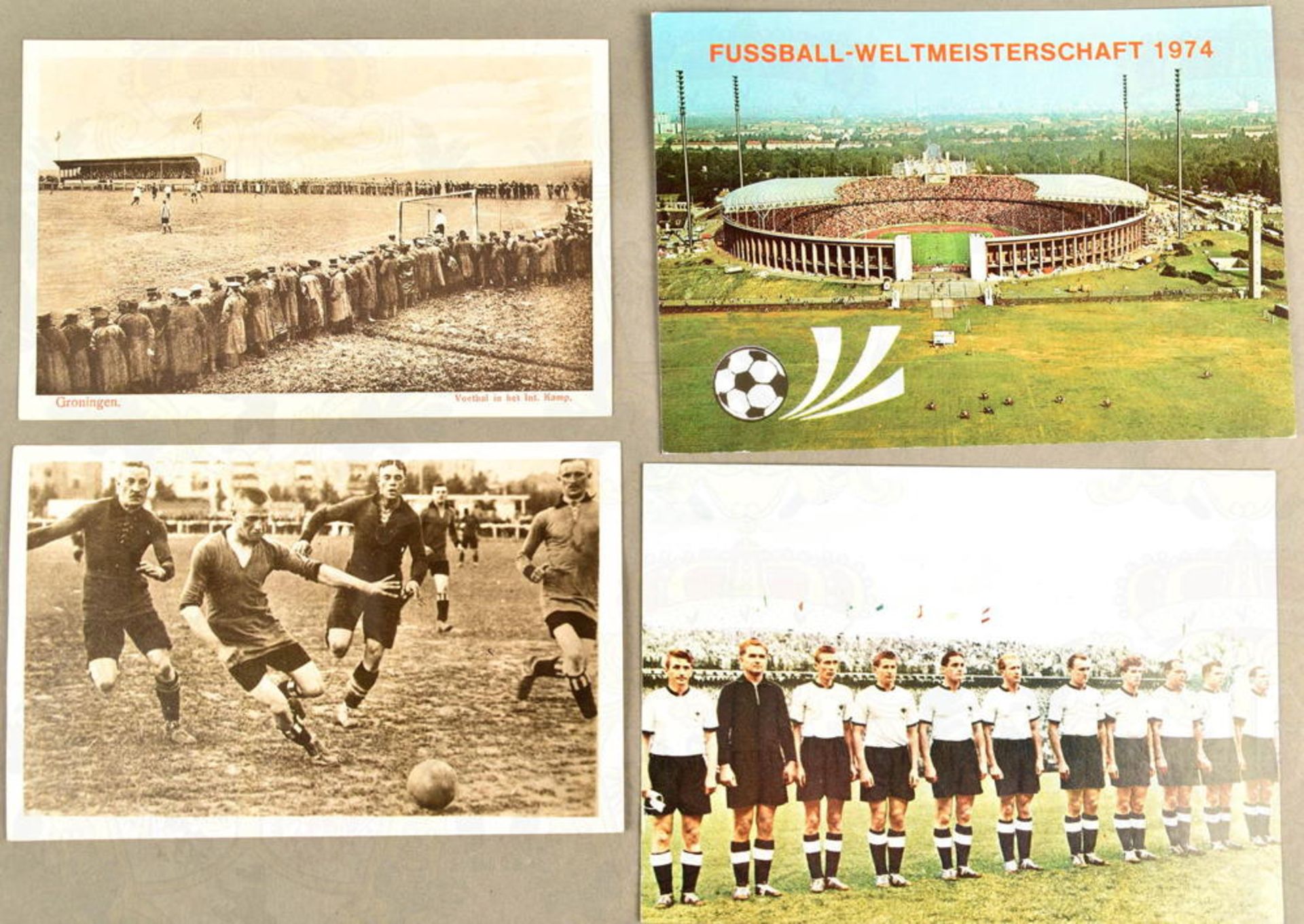 BIERDECKEL UND ANSICHTSKARTEN FUßBALL WM 1954, 1974 - Image 2 of 2