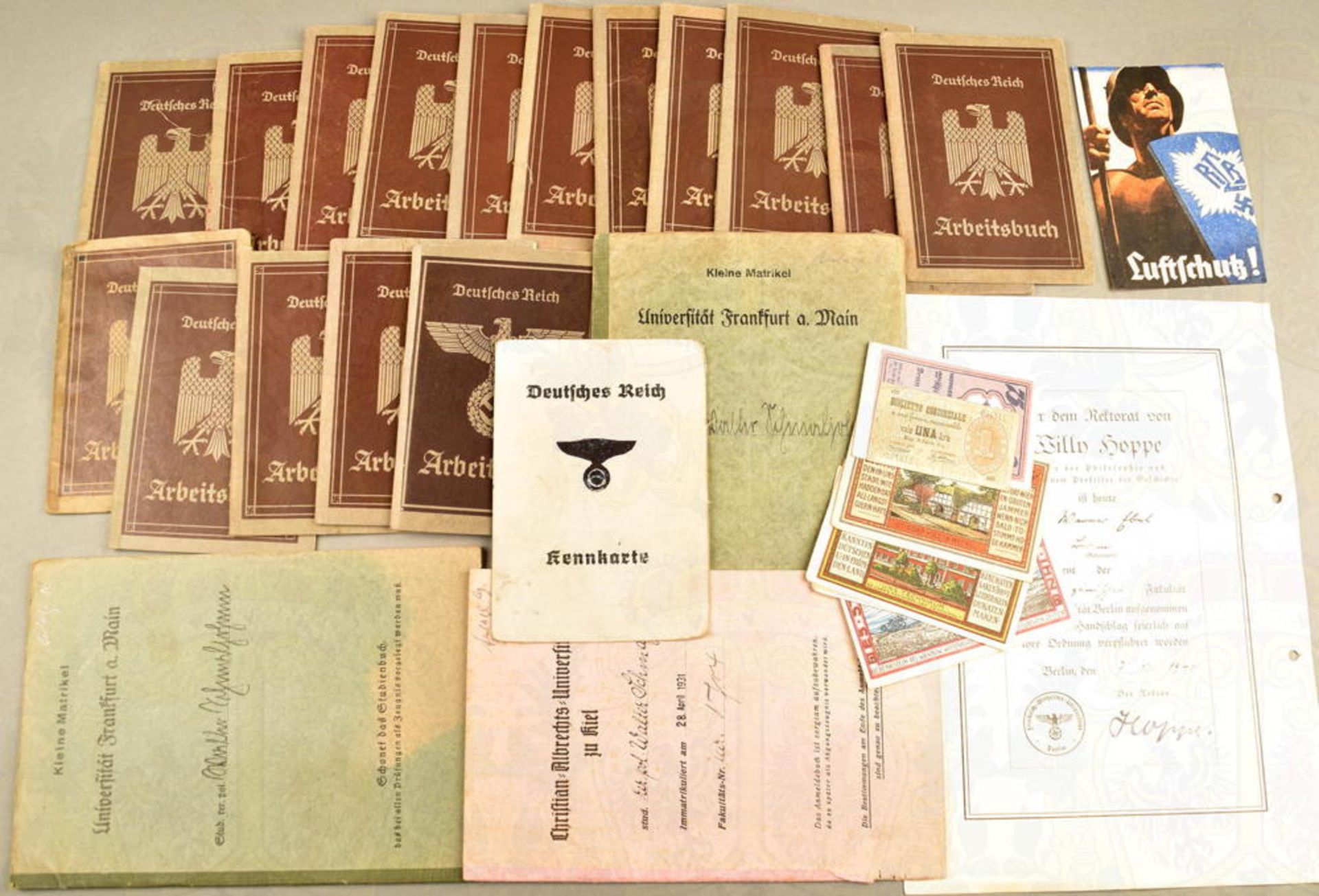 Dokumenten- und Ausweis-Konvolut