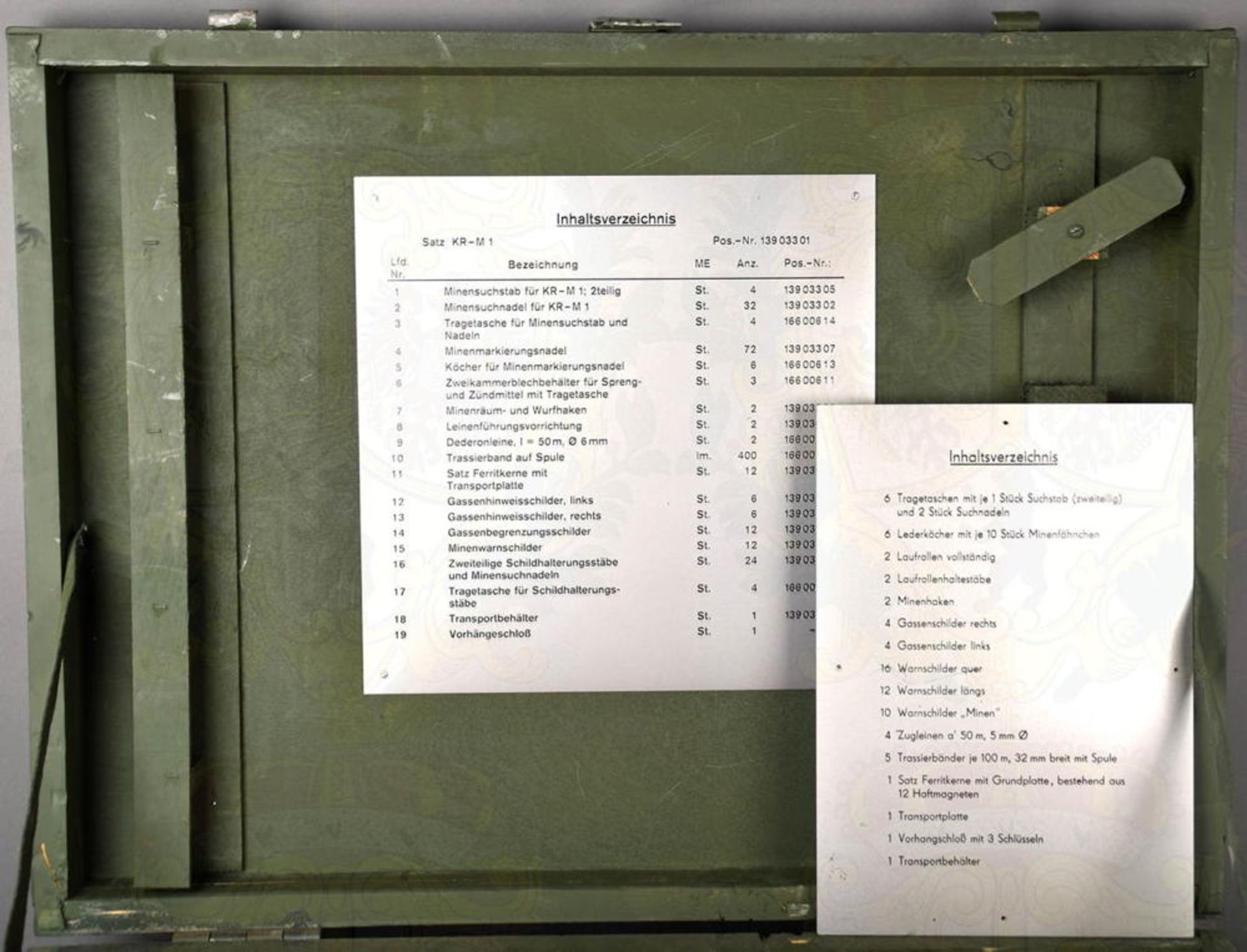 AUSRÜSTUNG MINENSUCHGERÄT KR-M1 IM TRANSPORTKISTE - Image 2 of 4