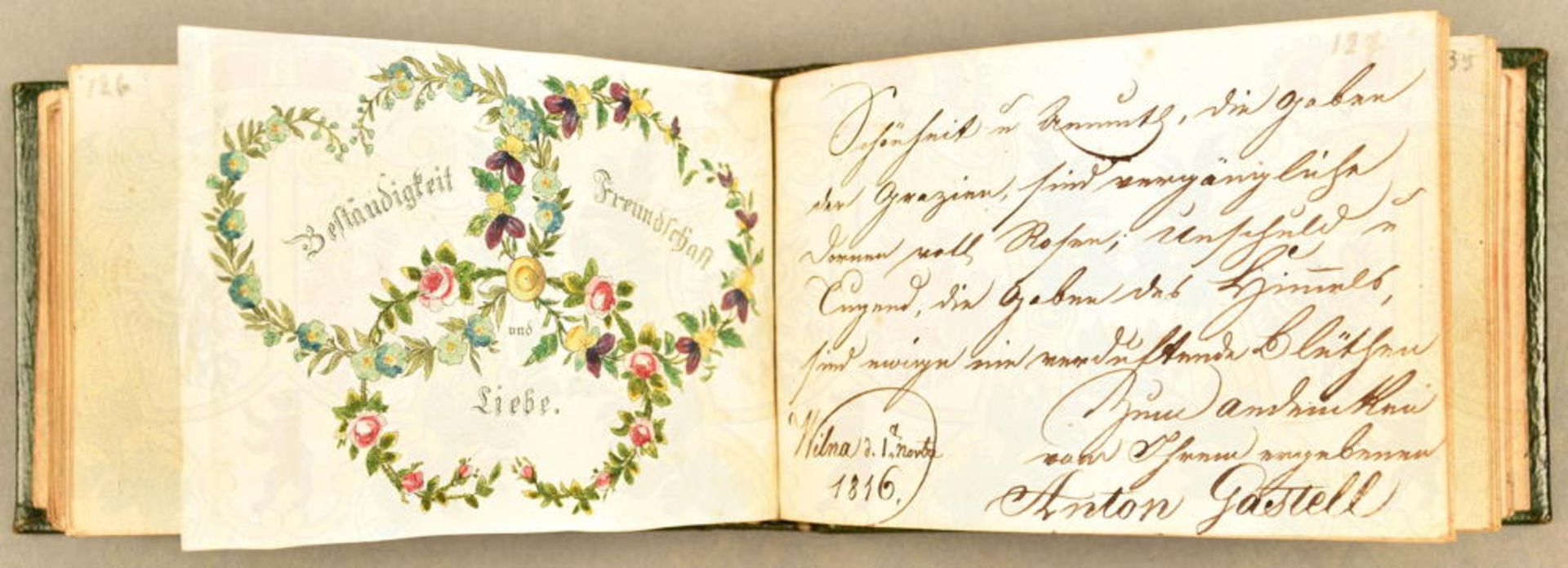 Poesie-Album einer Dame 1813-1844 - Bild 3 aus 4