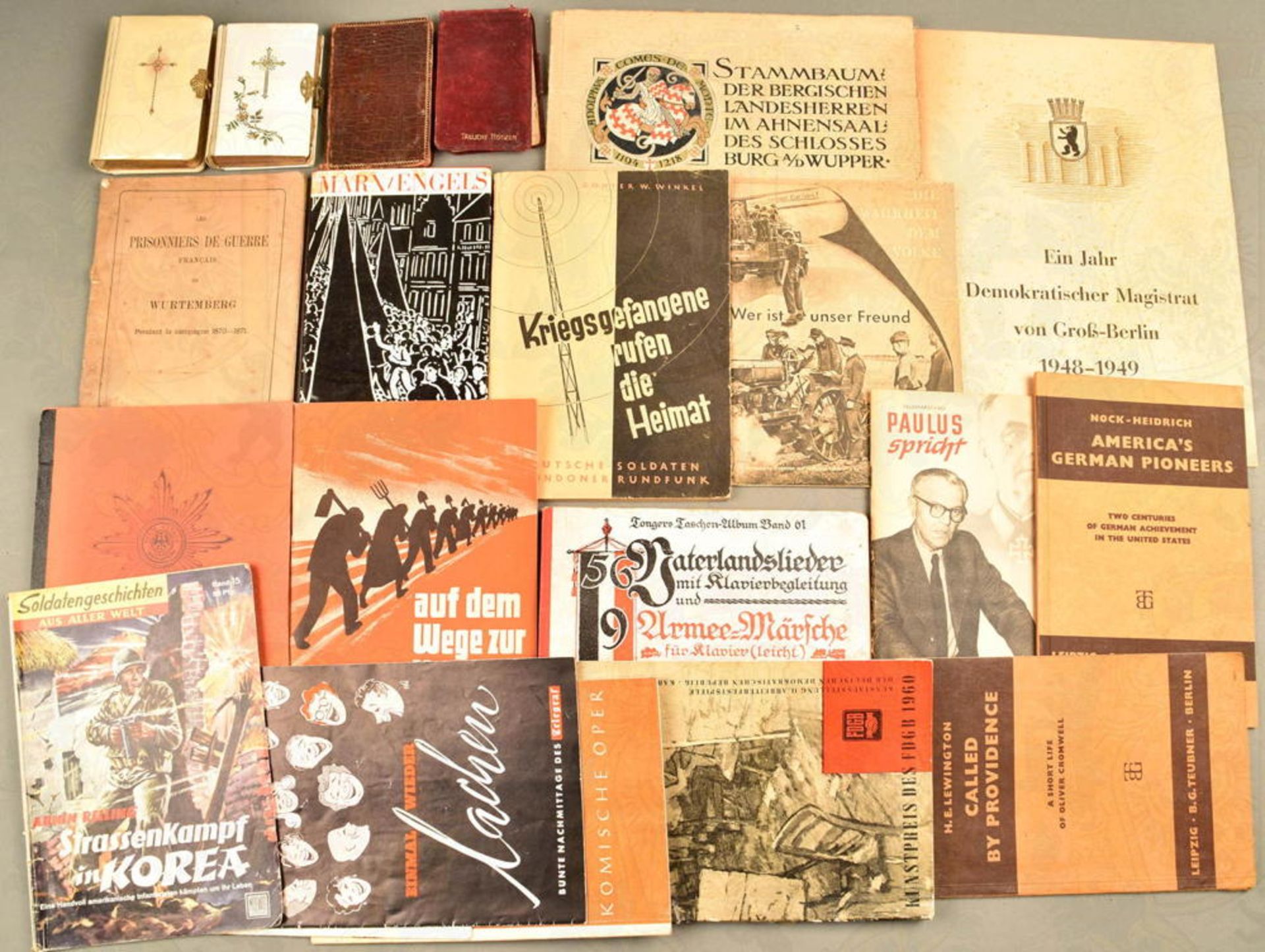 24 Titel Militaria, Politik und Kunst 1871-1960