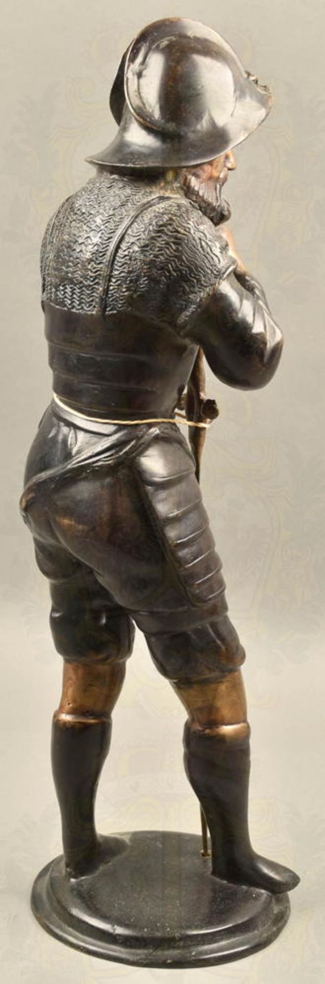 Bronzeplastik italienischer Condottiere - Image 3 of 3