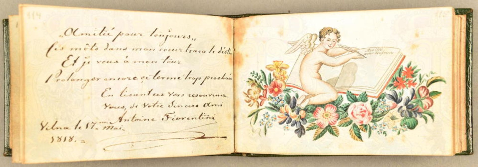 Poesie-Album einer Dame 1813-1844 - Bild 2 aus 4