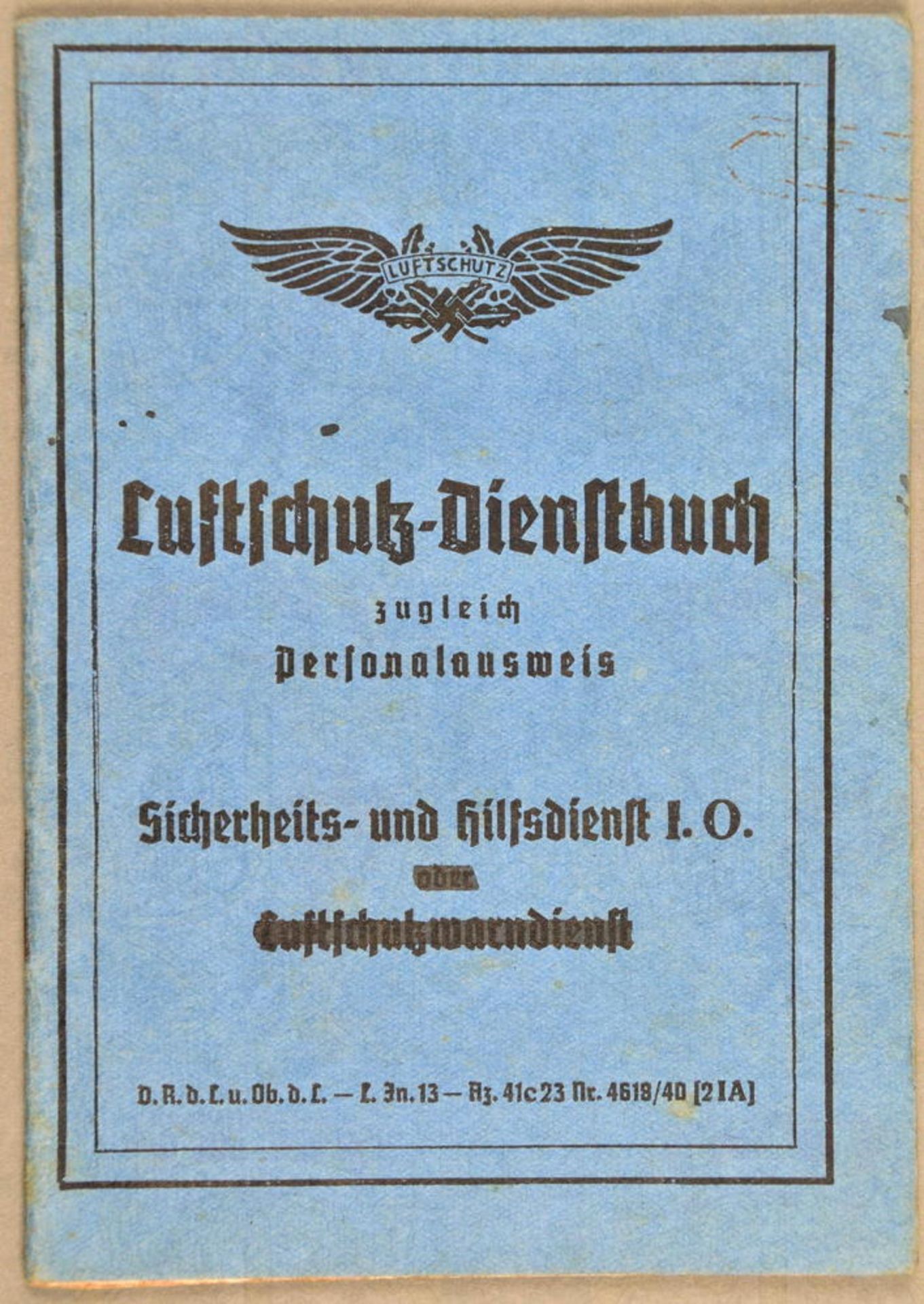 Luftschutz-Dienstbuch