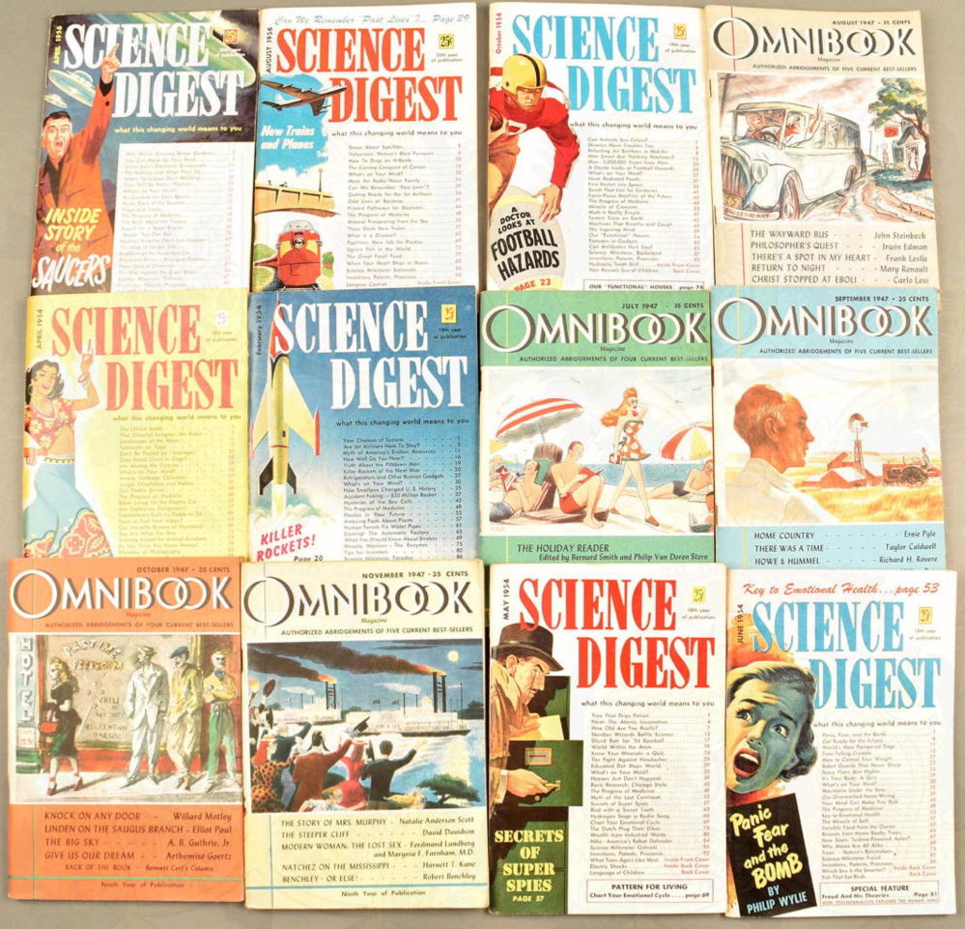 29 Ausgaben Science Digest und Omnibook 1947-1956