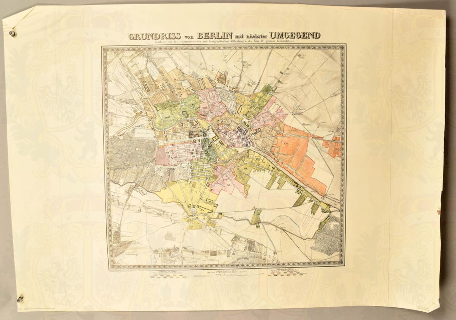 16 Stadtpläne und Landkarten, Nachdrucke des 17.-19. Jhd., u.a. Innenstädte u. Umgebungskarten von