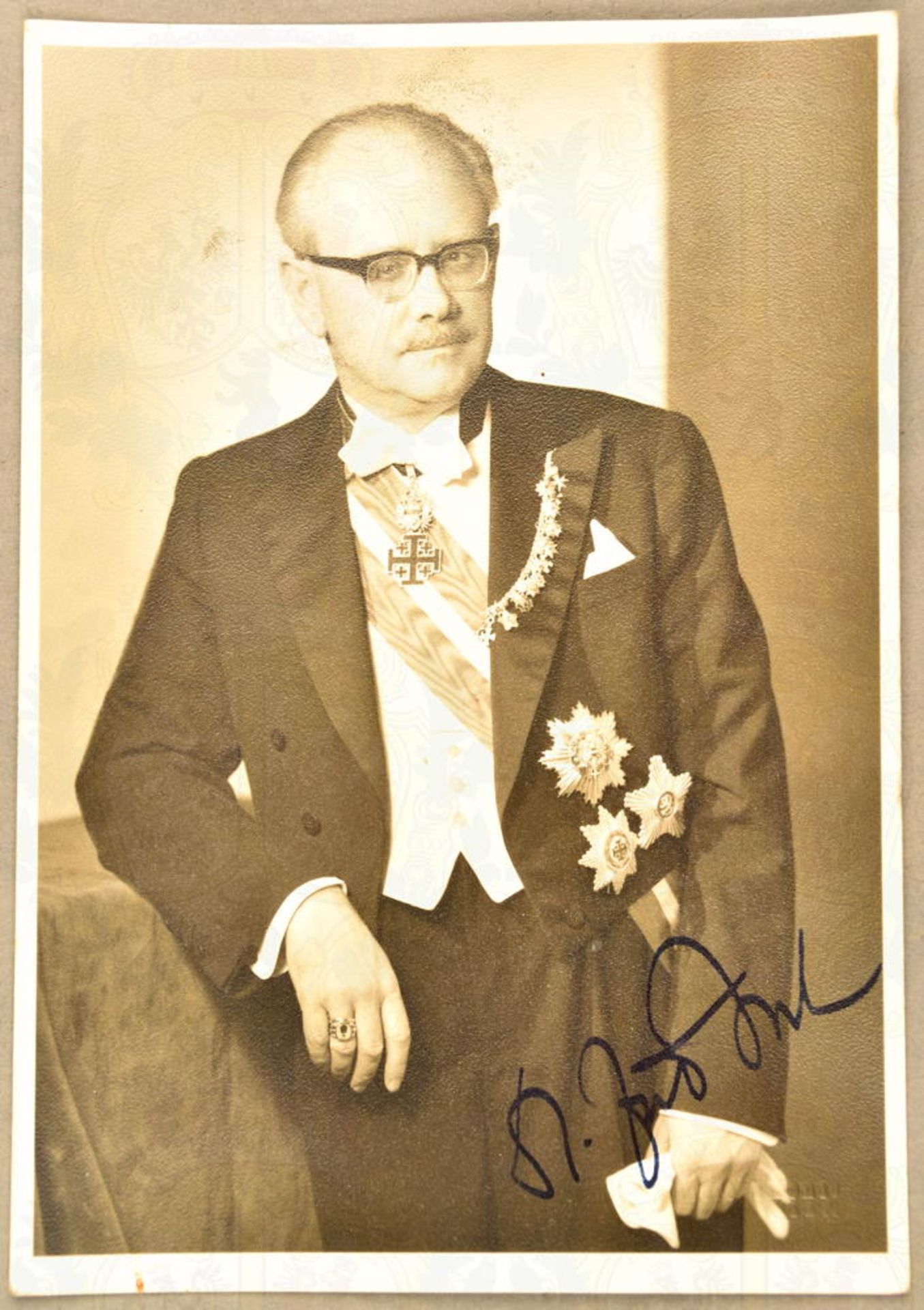 Bock, Fritz (1911-1993), 1952-1955/1956-1968 Handelsminister von Österreich u. Vizekanzler, Tinten-