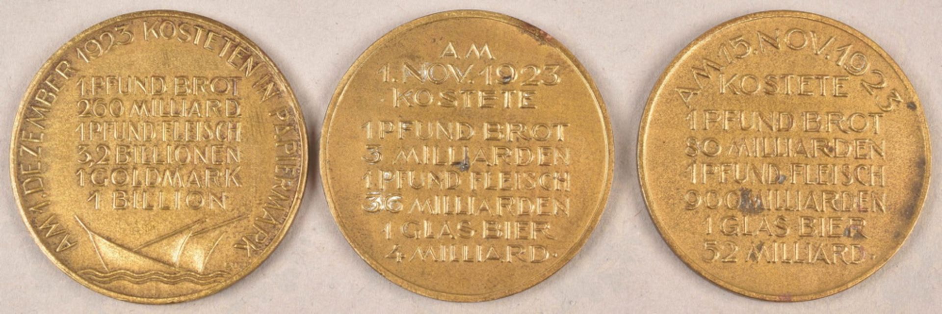 Medaillensatz Preisinflation 1923 - Bild 2 aus 2