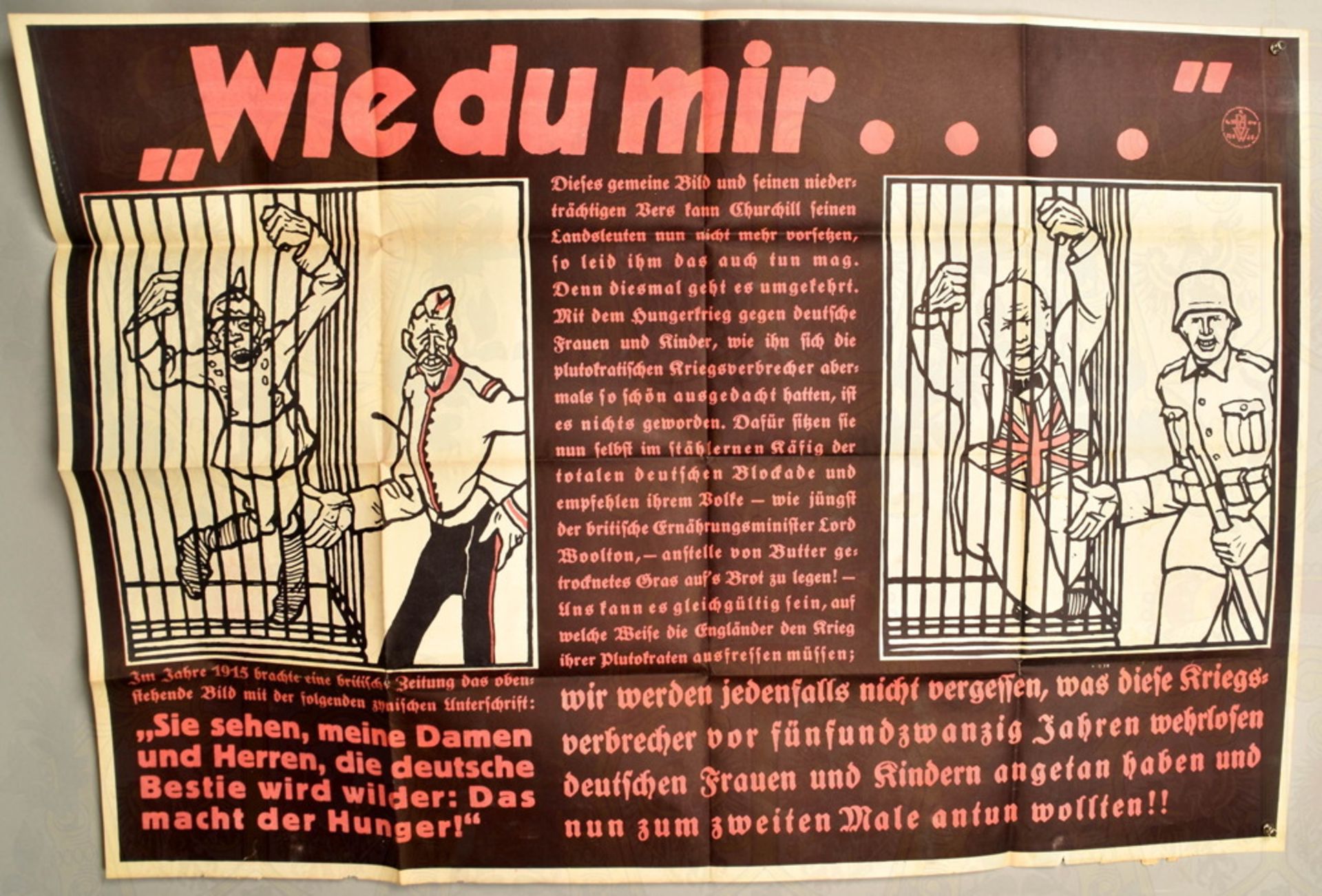 Plakat Parole der Woche 26. August 1940