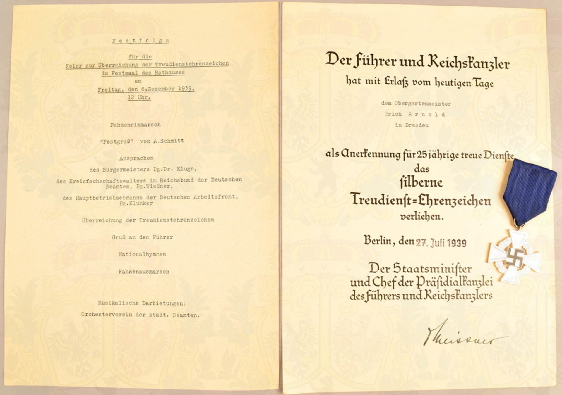 Treudienst-Ehrenzeichen in Silber für 25 Jahre - Image 2 of 4
