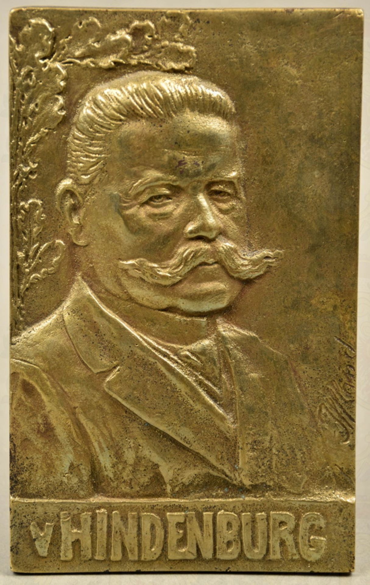 Portraitplakette Reichspräsident Paul von Hindenburg