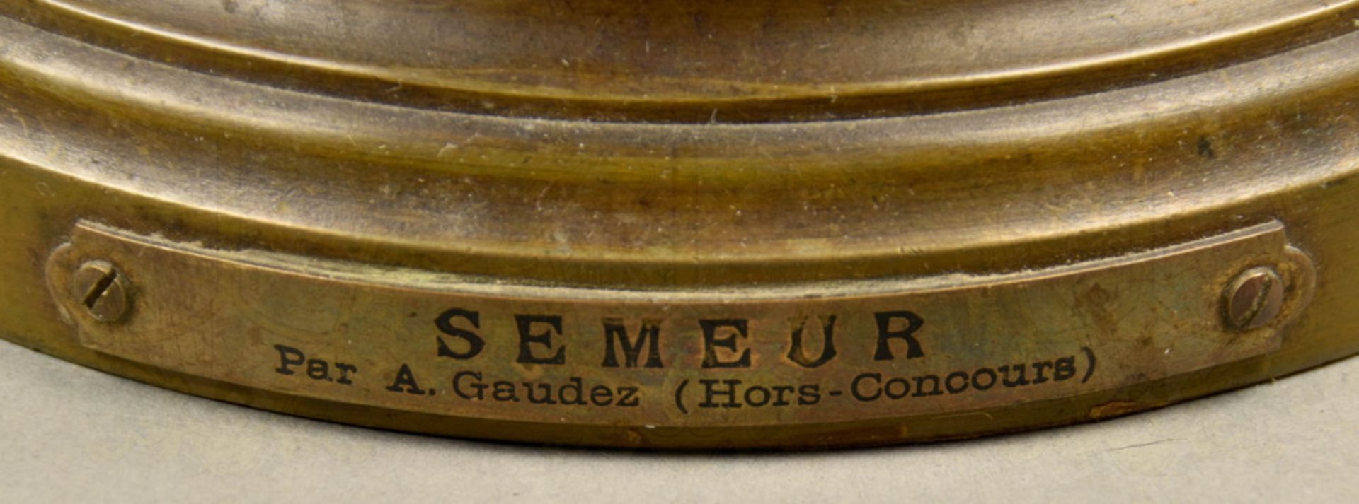 Bronzeplastik Adrien E. Gaudez "Der Sämann" - Image 5 of 5