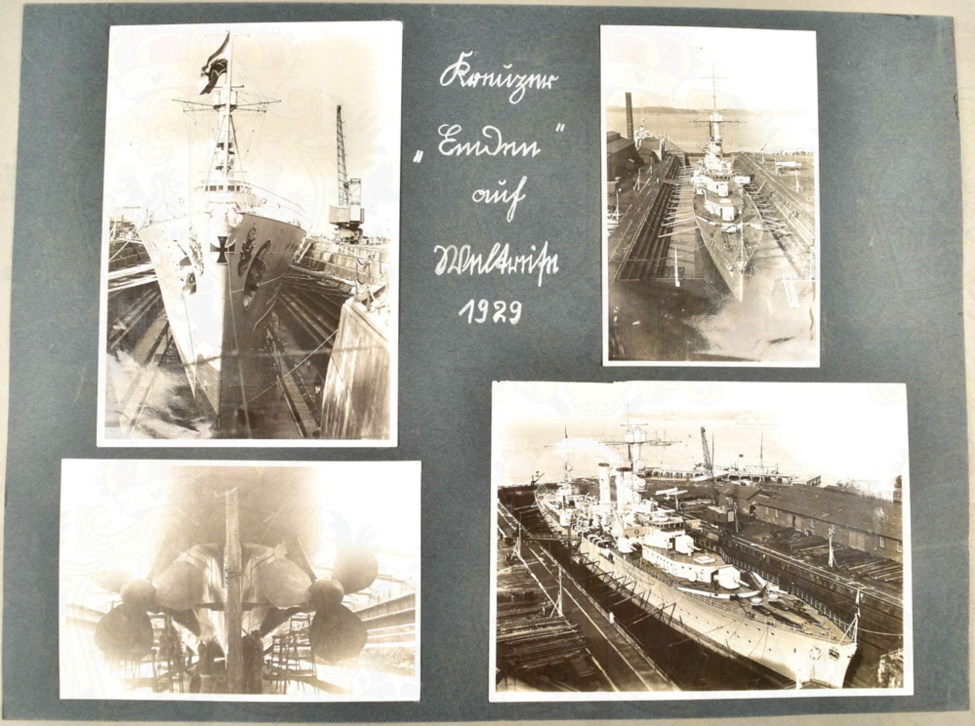 FOTOMAPPE WELTREISE KREUZER EMDEN 1929 - Image 2 of 7