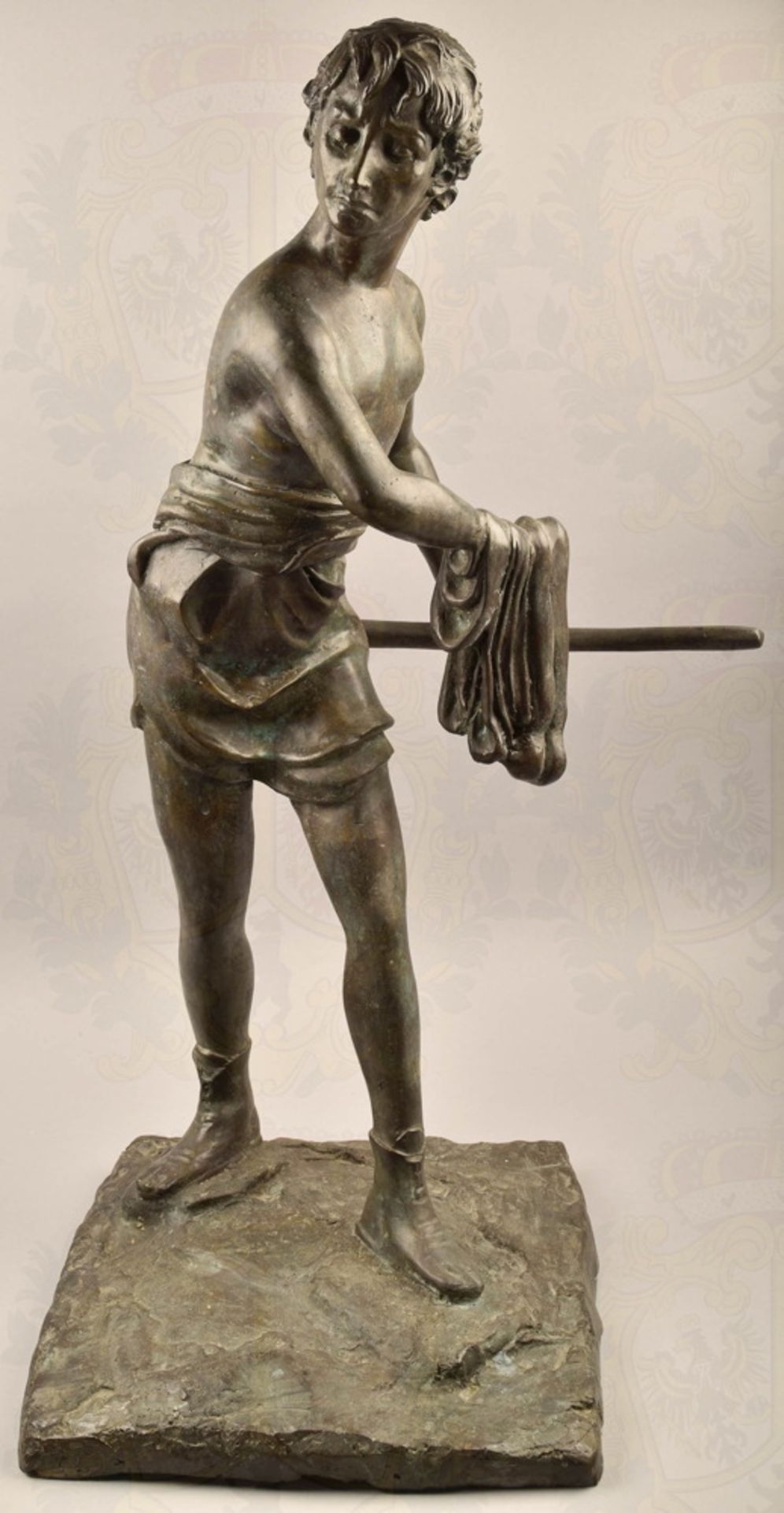 Bronzefigur römischer Gladiator