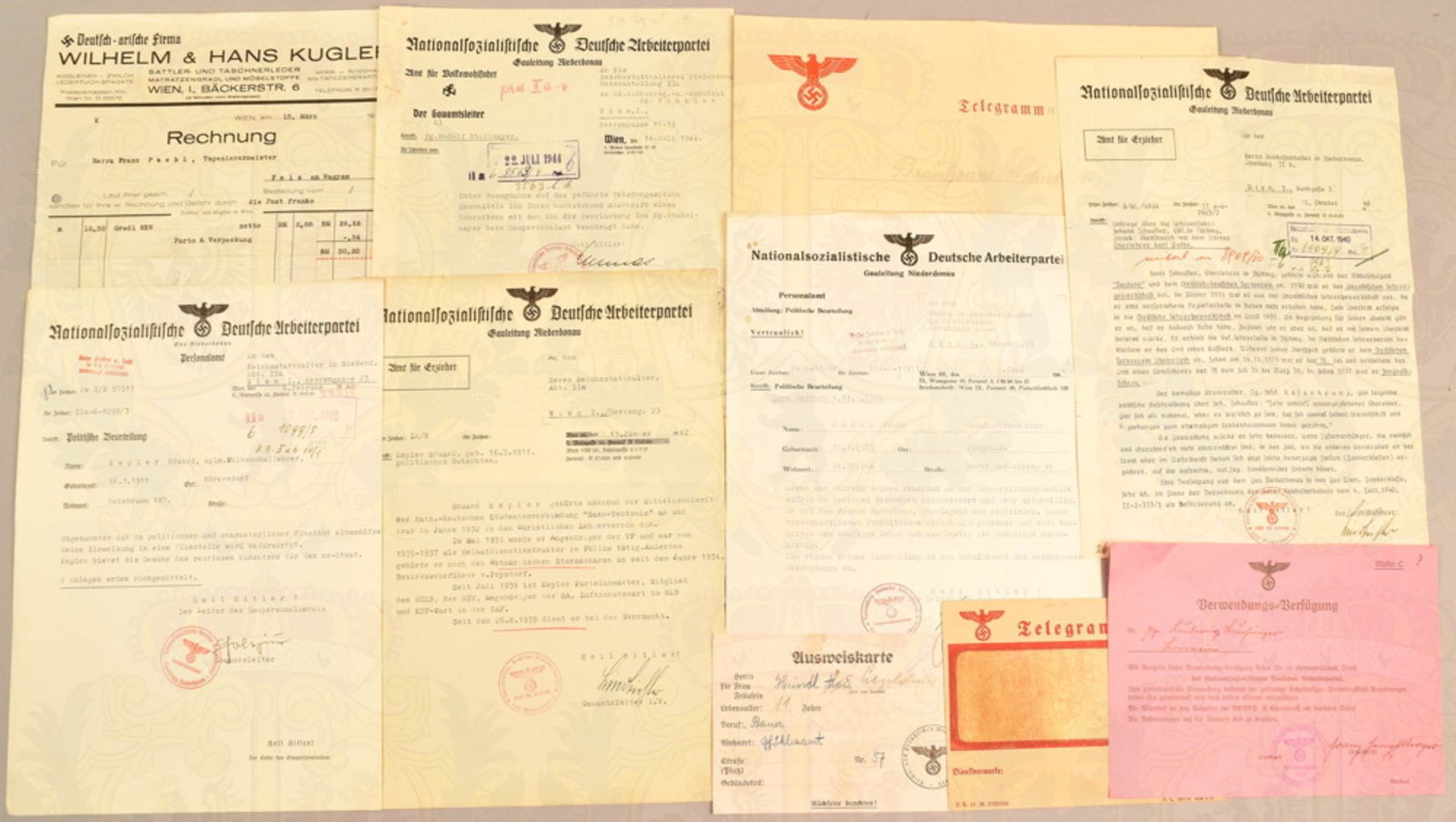 Dokumenten-Konvolut III. Reich - Bild 4 aus 5