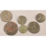 6 römische Kleinmünzen