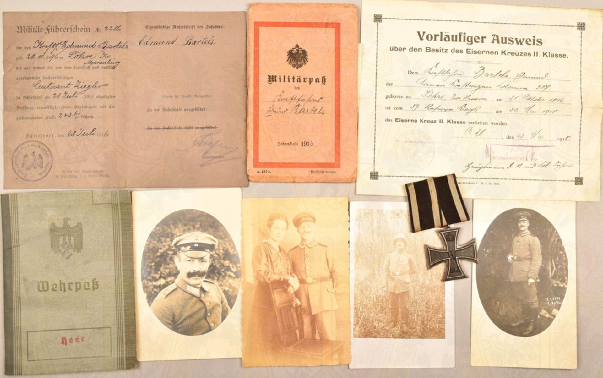 Nachlass Militärkraftfahrer 1916-1919