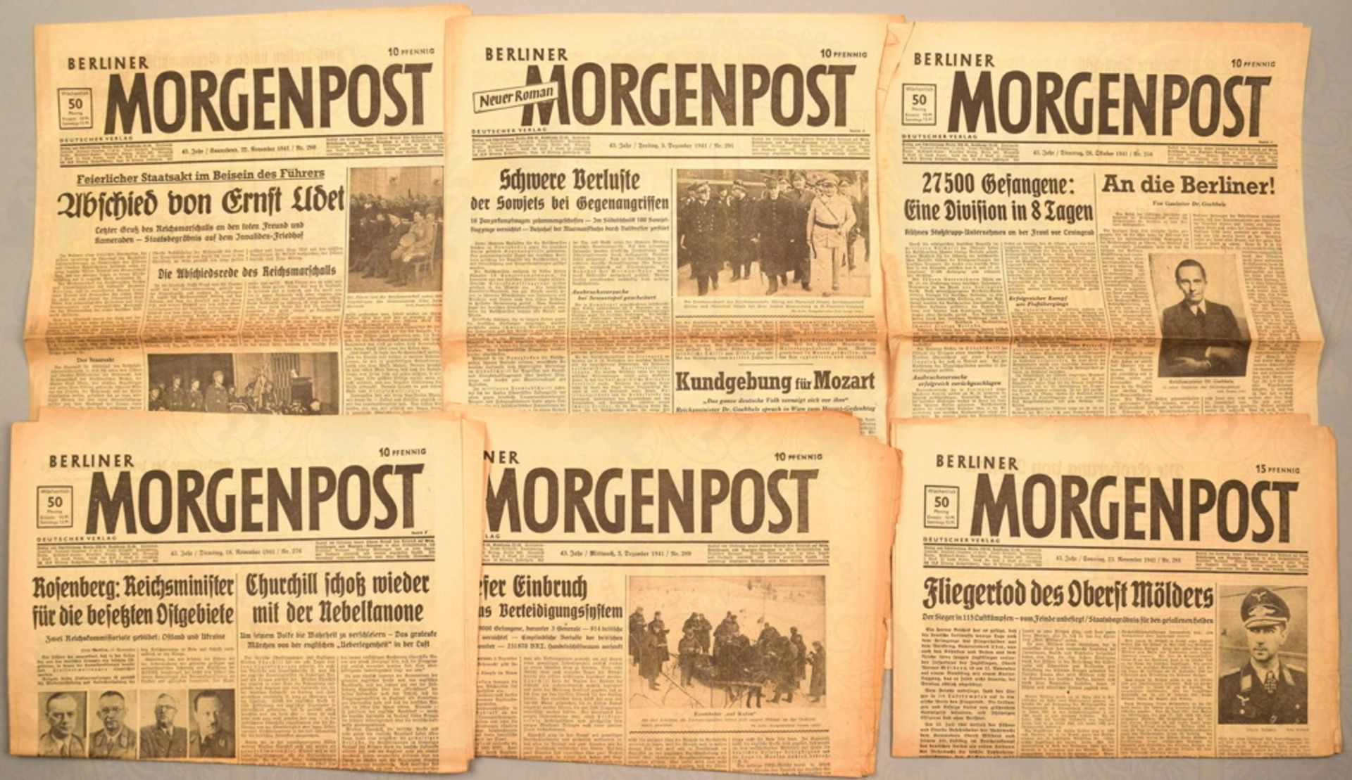 95 Zeitungen 1934-1943