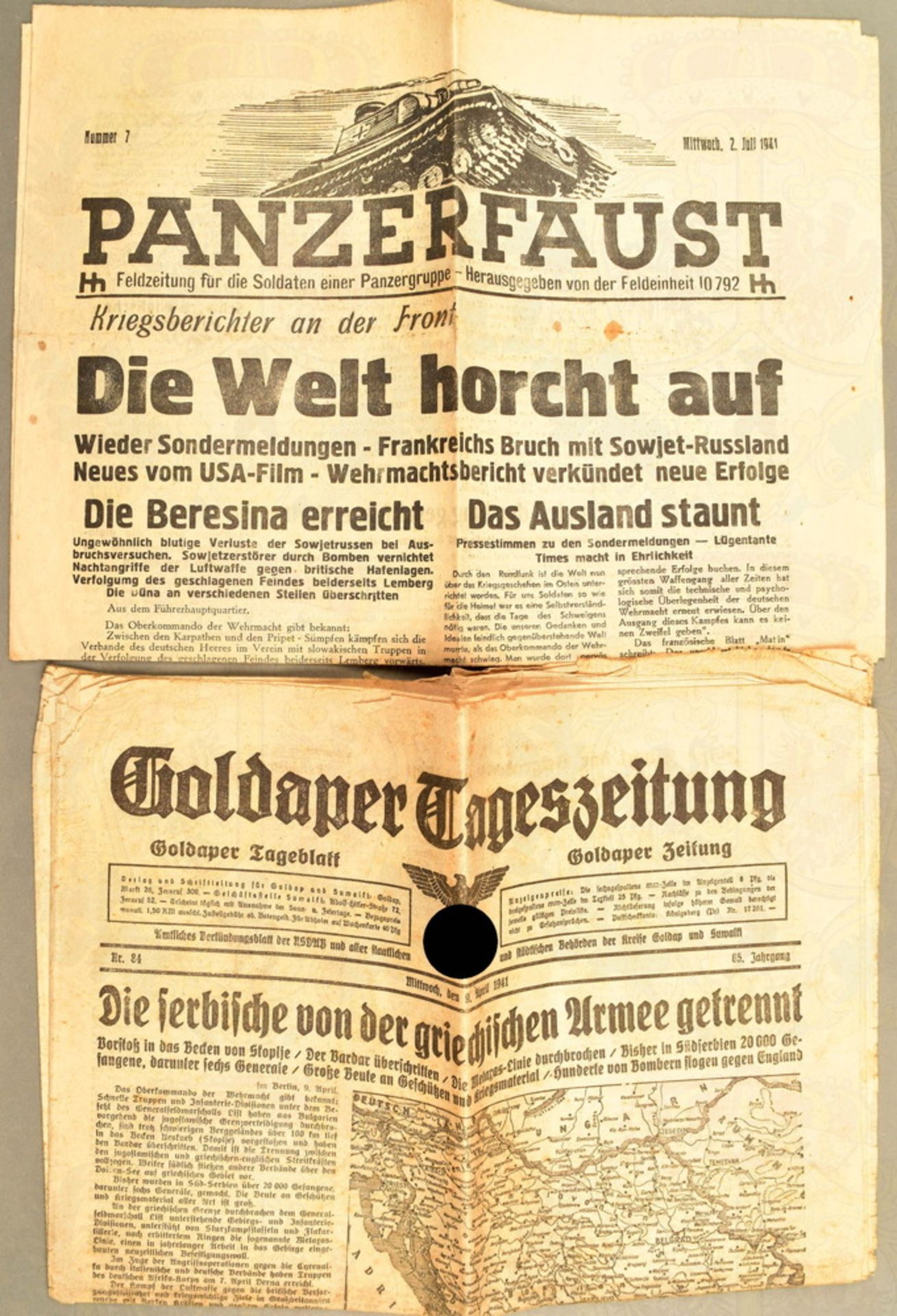 Feldzeitung "Panzerfaust" 3. Panzergruppe