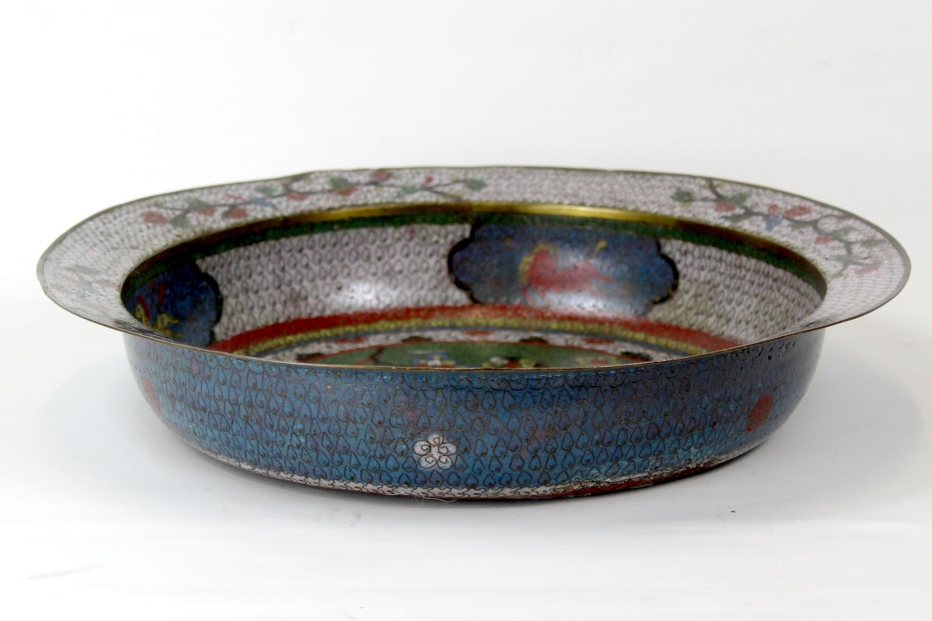 China seltene Ming Cloisonne Phönix Schale, 17.Jhdt. - Bild 6 aus 6