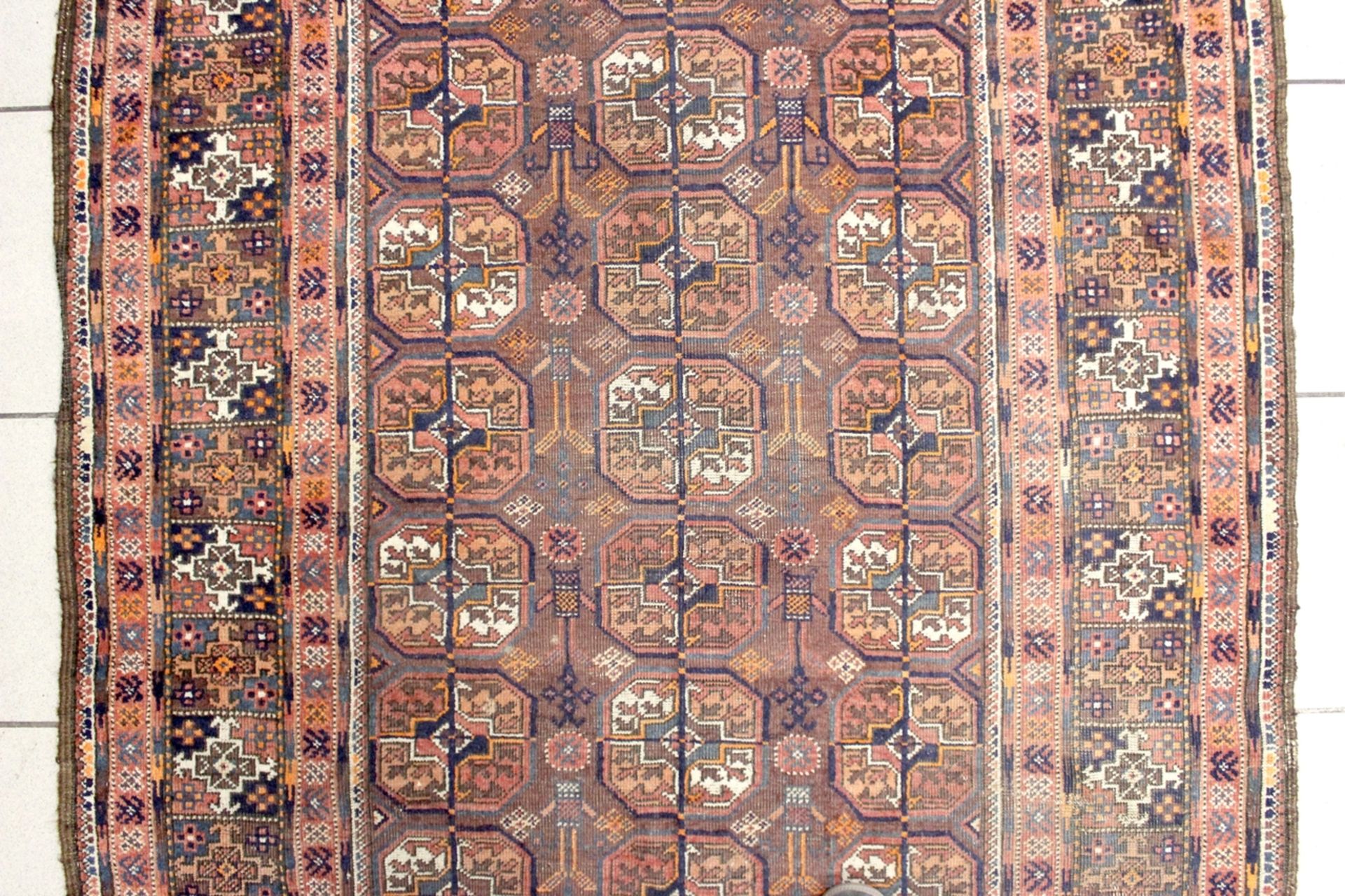 Turkmenischer Teppich selten um 1890 - Image 2 of 5