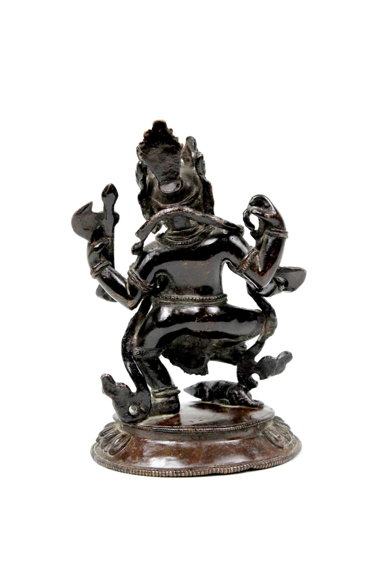Tibet Bronzefigur eines tanzenden Ganesha, 18./19.Jhdt. - Bild 4 aus 6