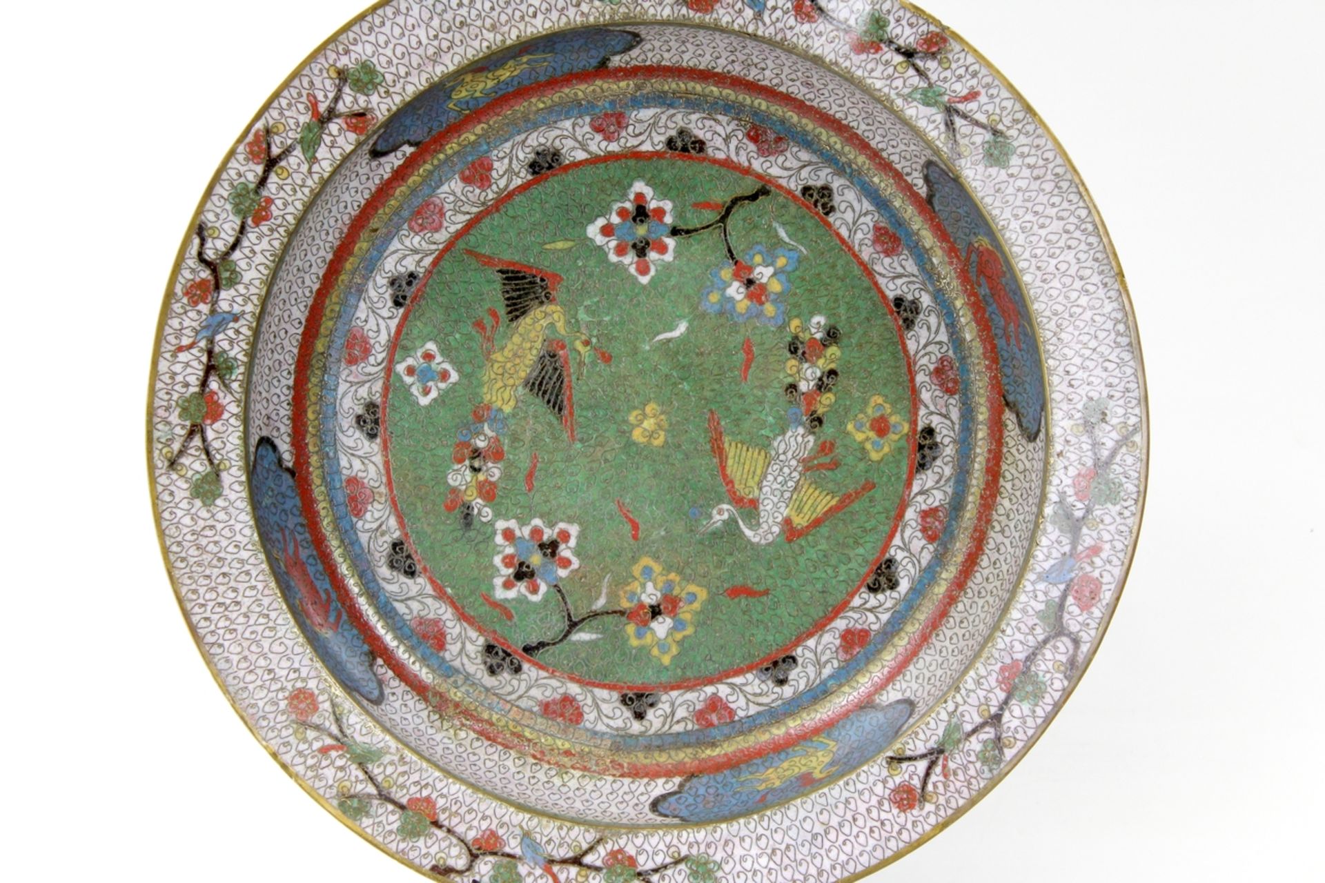 China seltene Ming Cloisonne Phönix Schale, 17.Jhdt. - Bild 2 aus 6