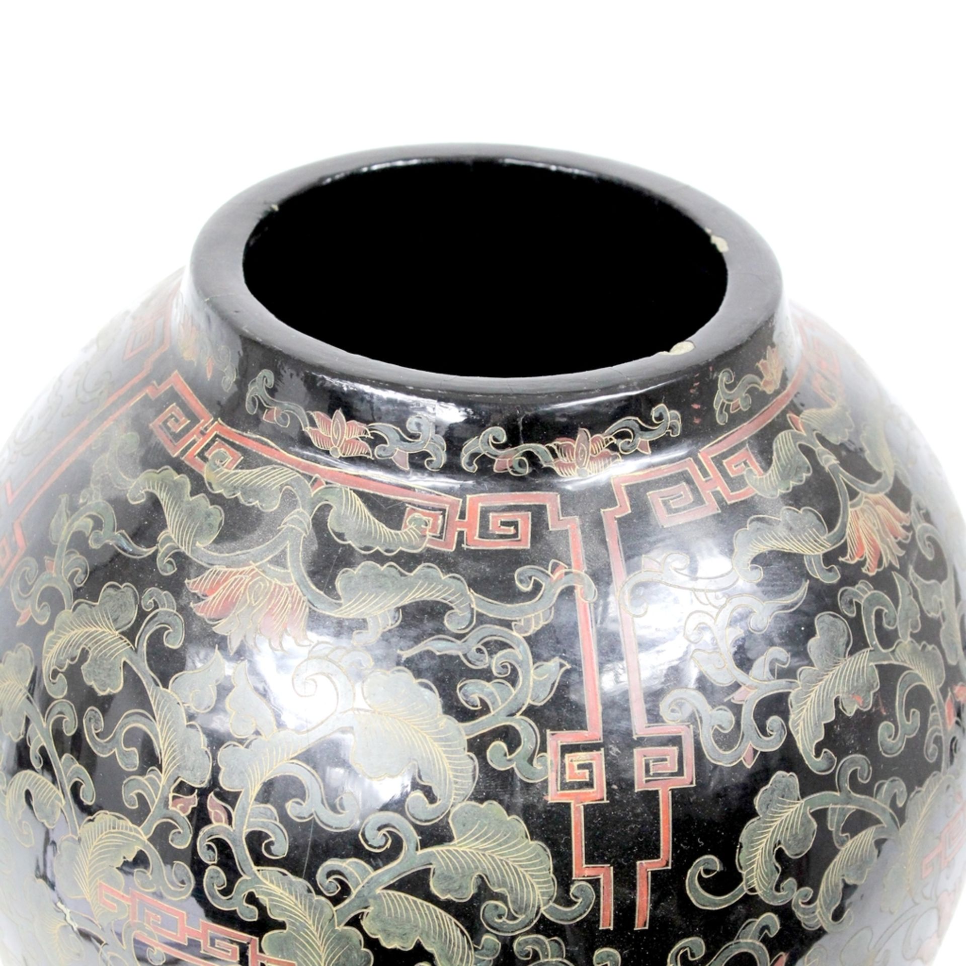 Schwarzlack Mei Ping Vase , Kangxi Dynastie - Bild 5 aus 8