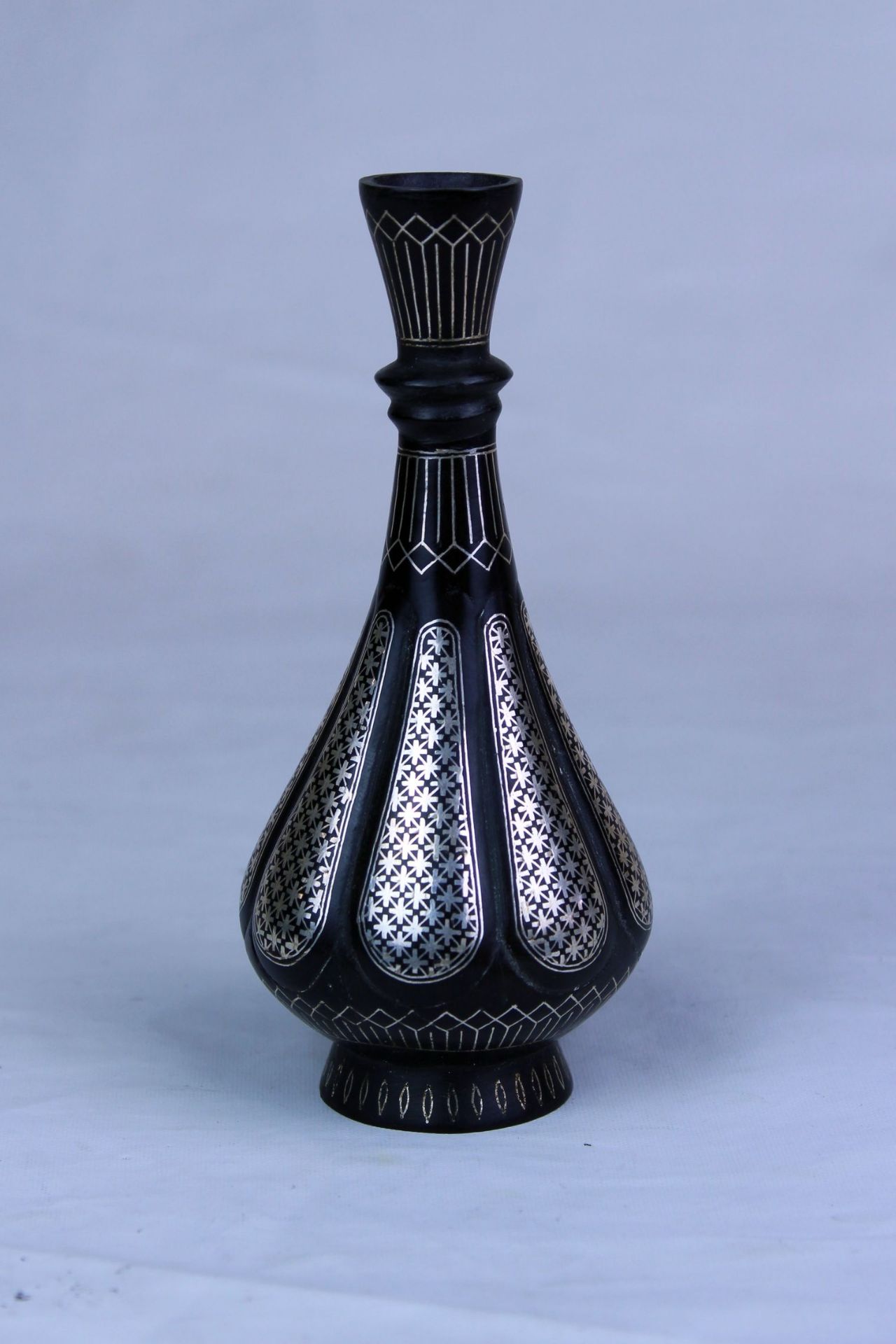 Indien Bidri Vase - Bild 3 aus 3