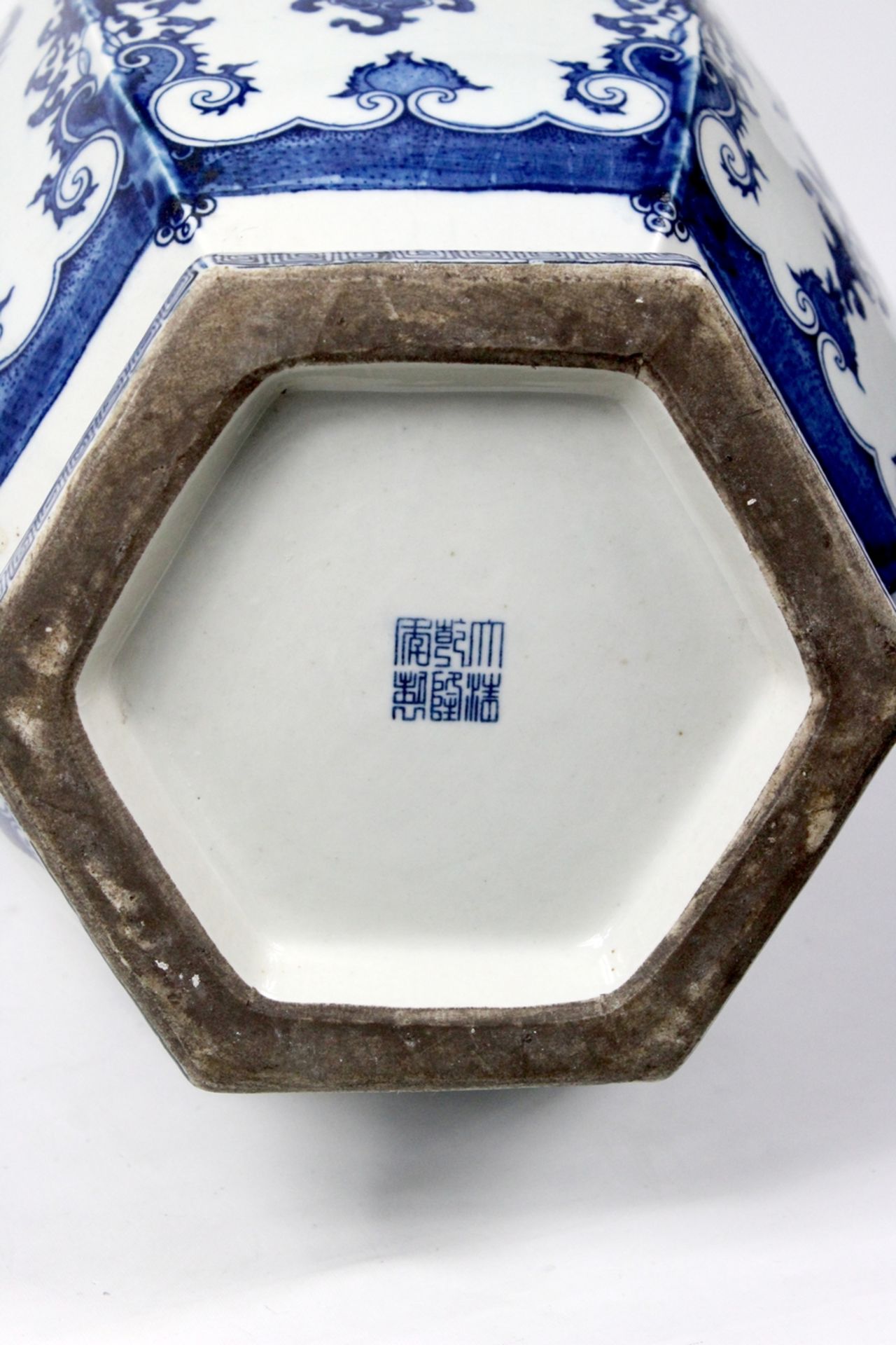 China Blau-Weiss Vase 19.Jhdt. - Bild 5 aus 5