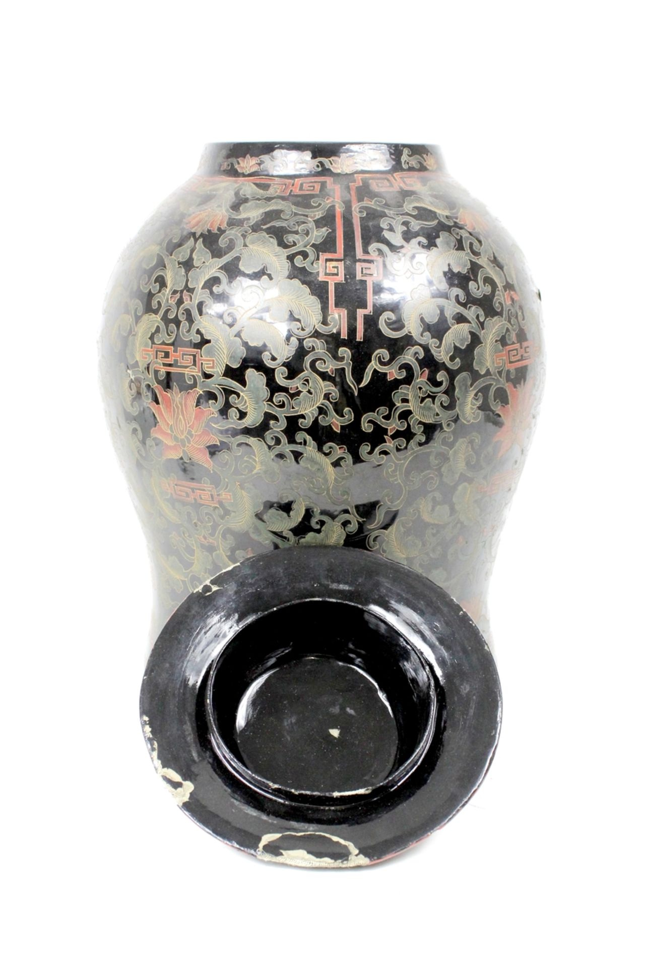 Schwarzlack Mei Ping Vase , Kangxi Dynastie - Image 7 of 8