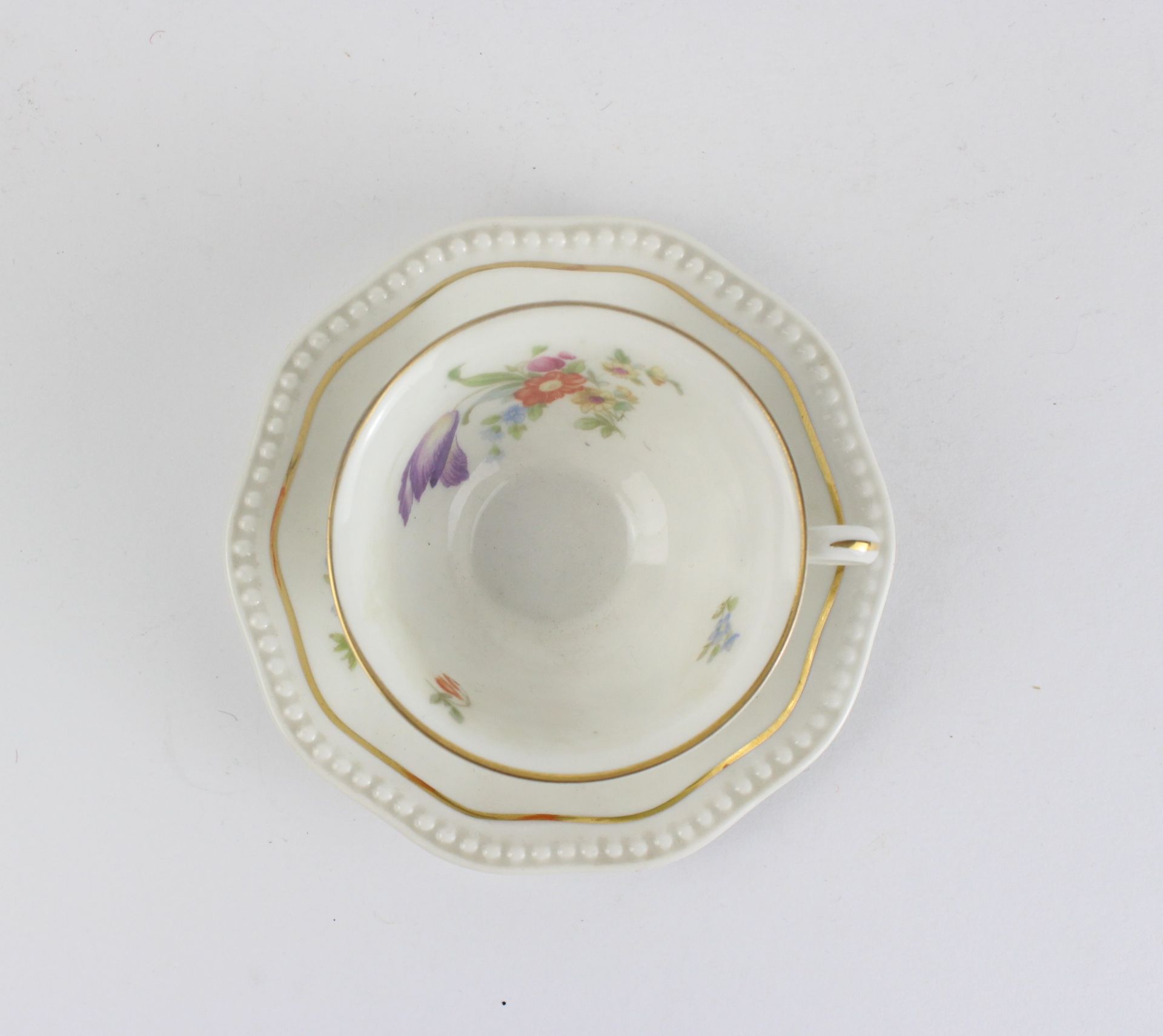 Rosenthal Sammlertasse mit Untertasse und Golddekor - Image 2 of 3