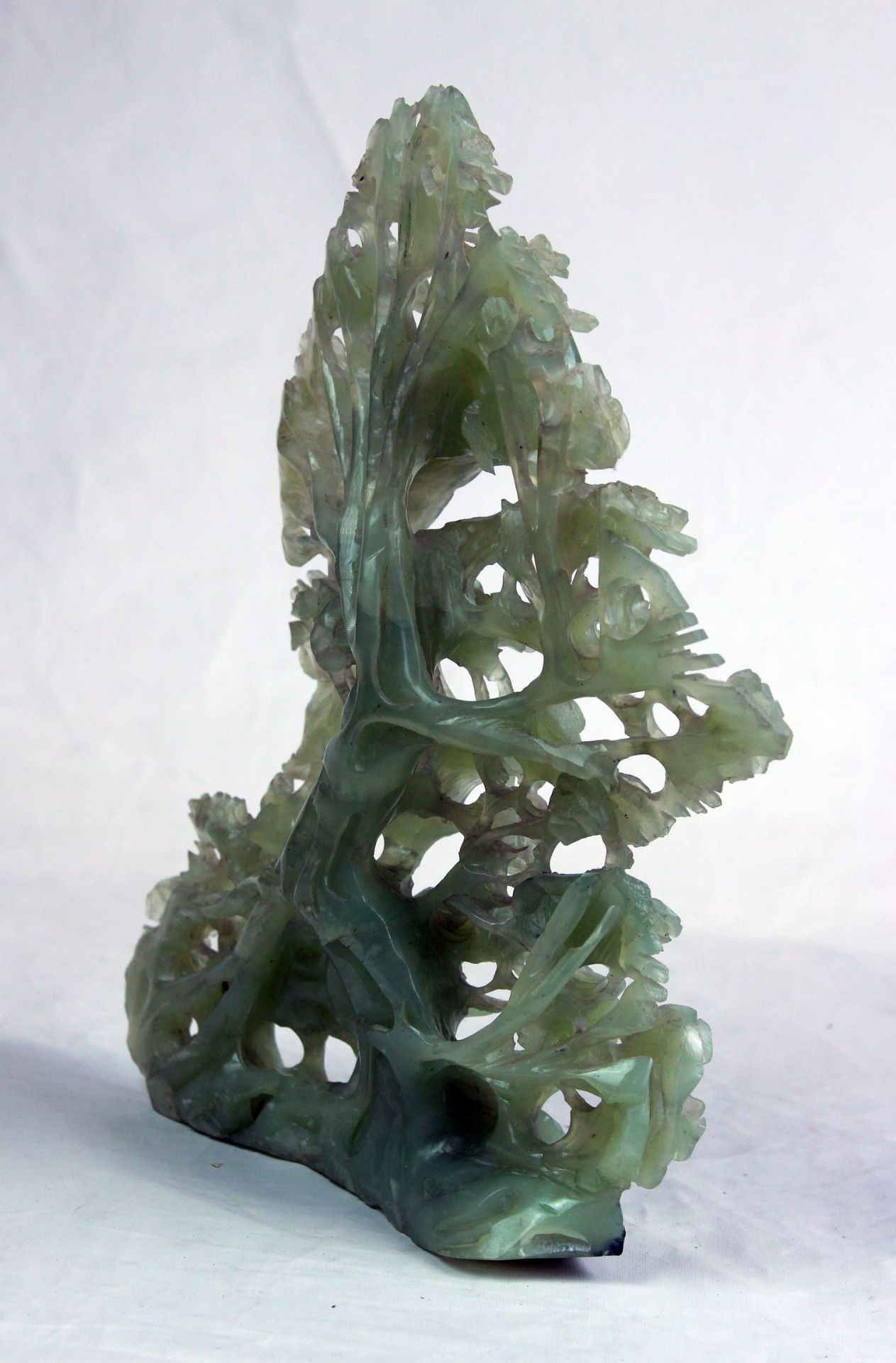 China Qing- Dynastie geschnittene Jadefigur - Image 2 of 6