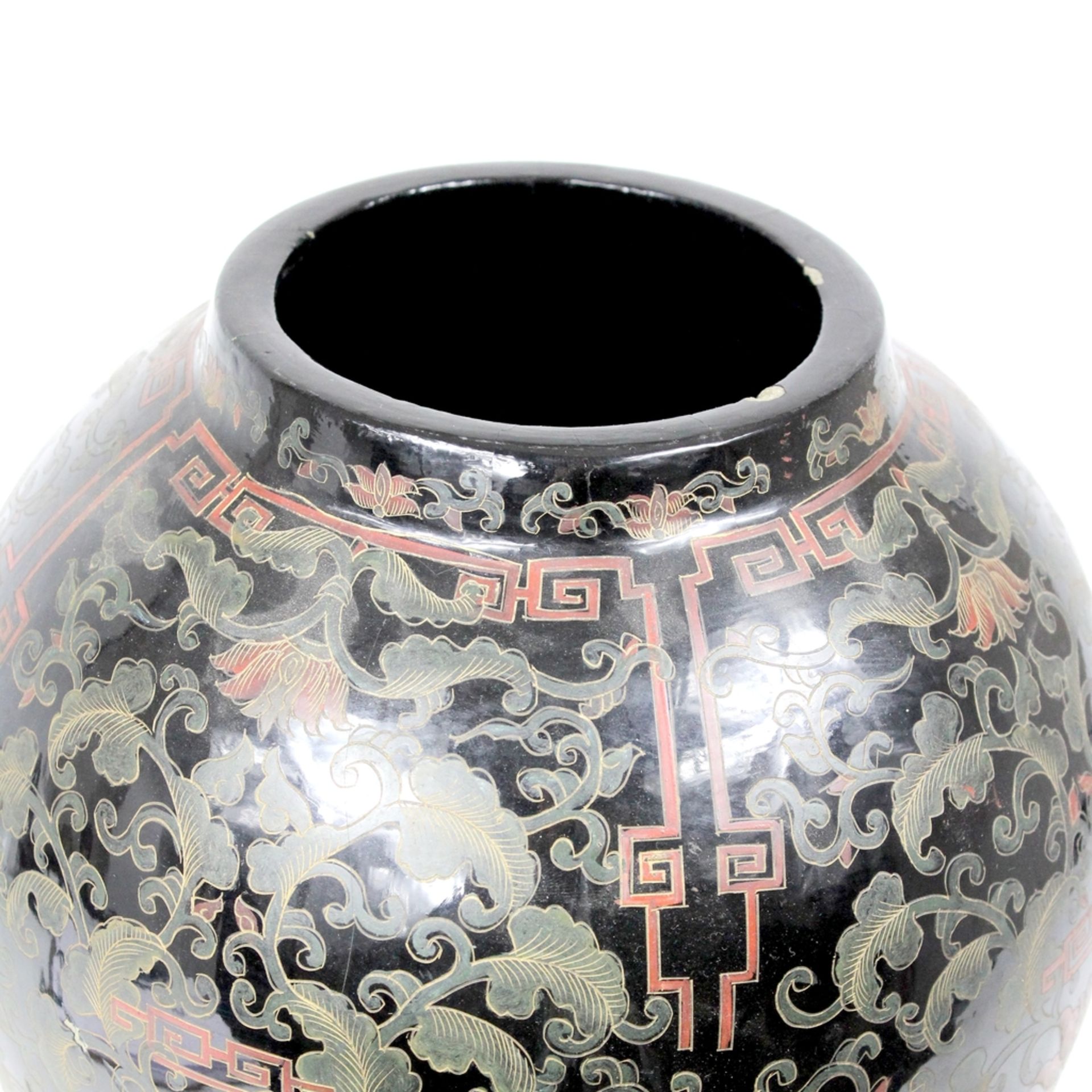 Schwarzlack Mei Ping Vase , Kangxi Dynastie - Image 5 of 8